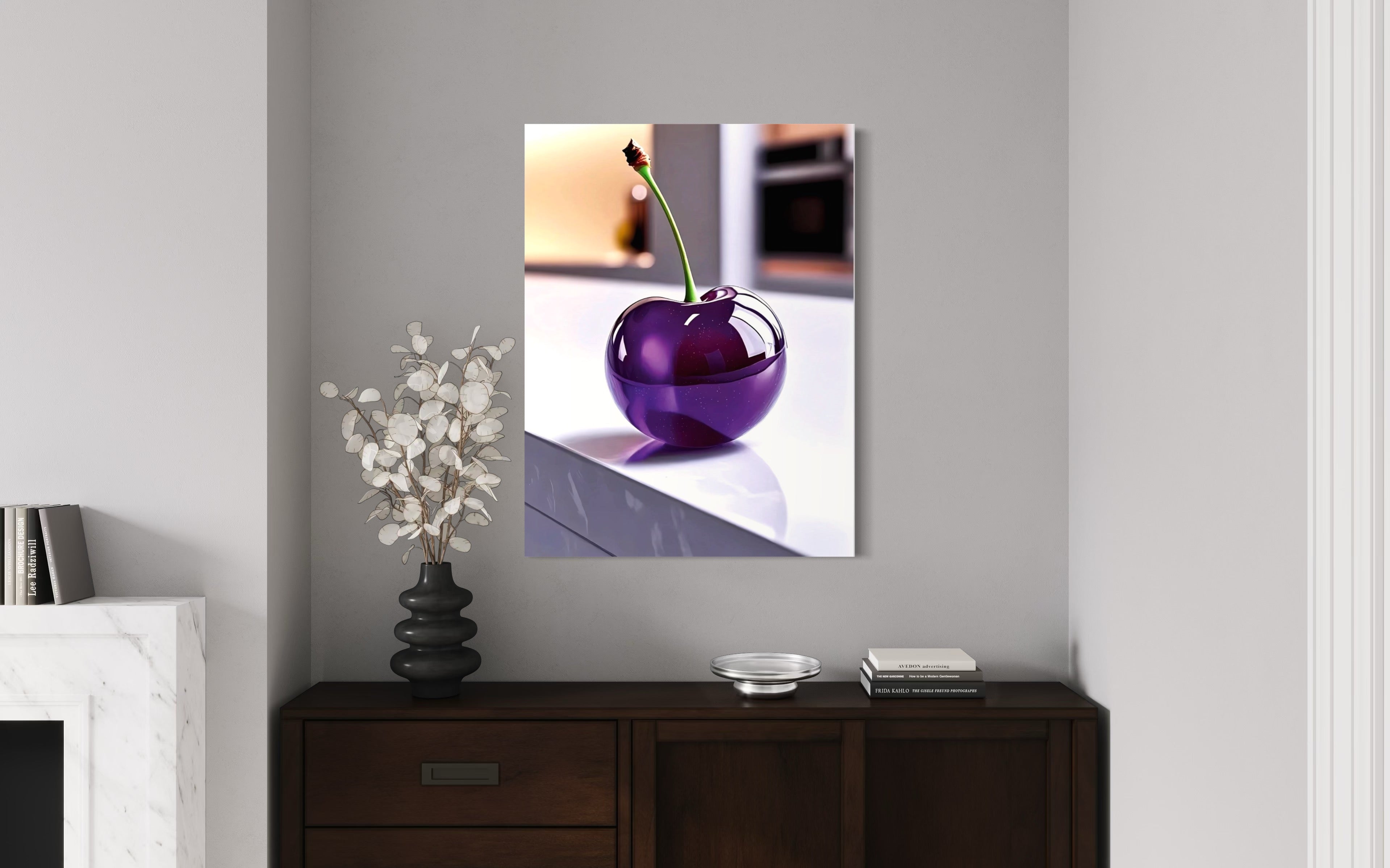 Grape Glass Cherry Museum Print