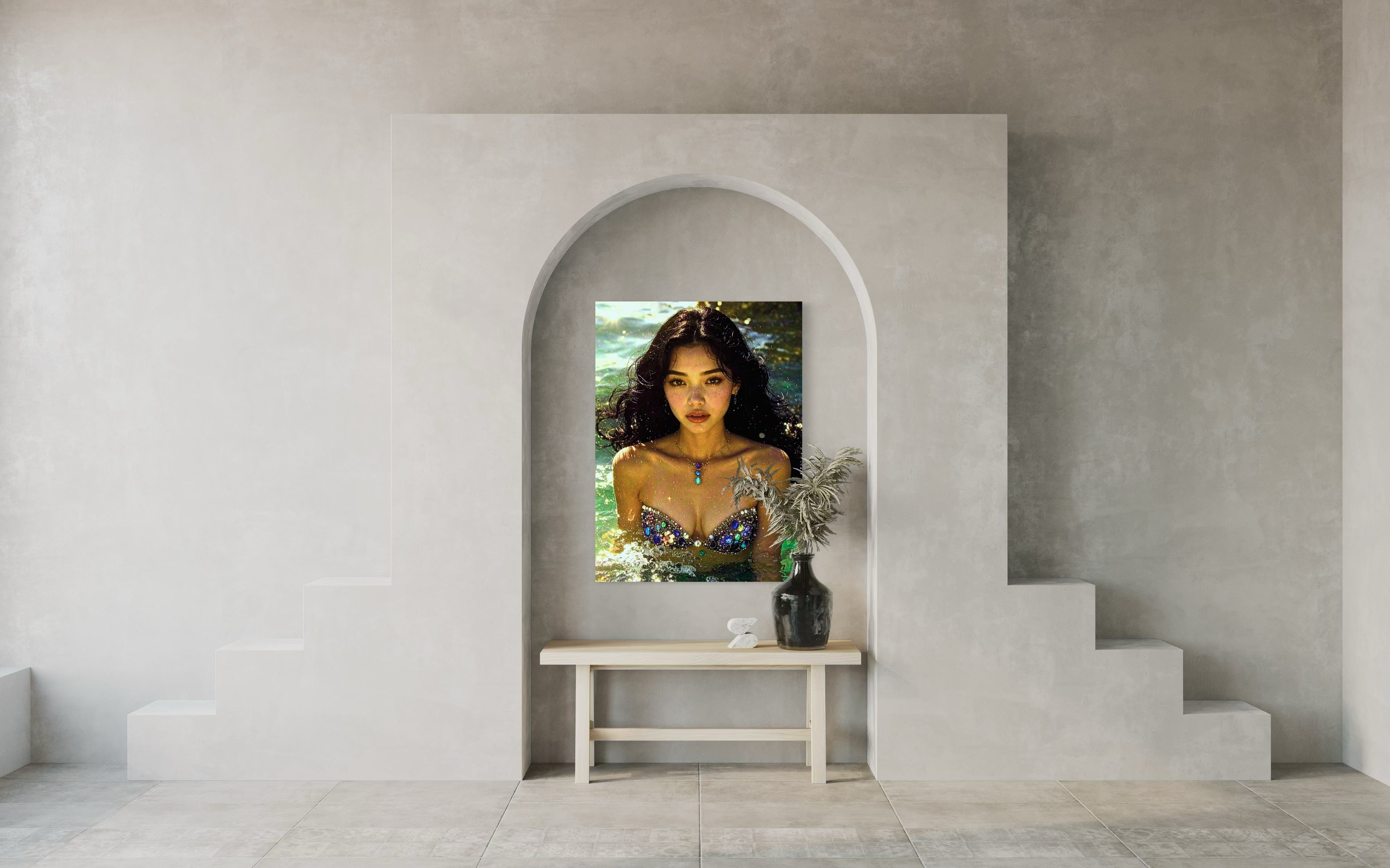 Seraphina Siren of Anse dArgent, Seychelles Museum Print