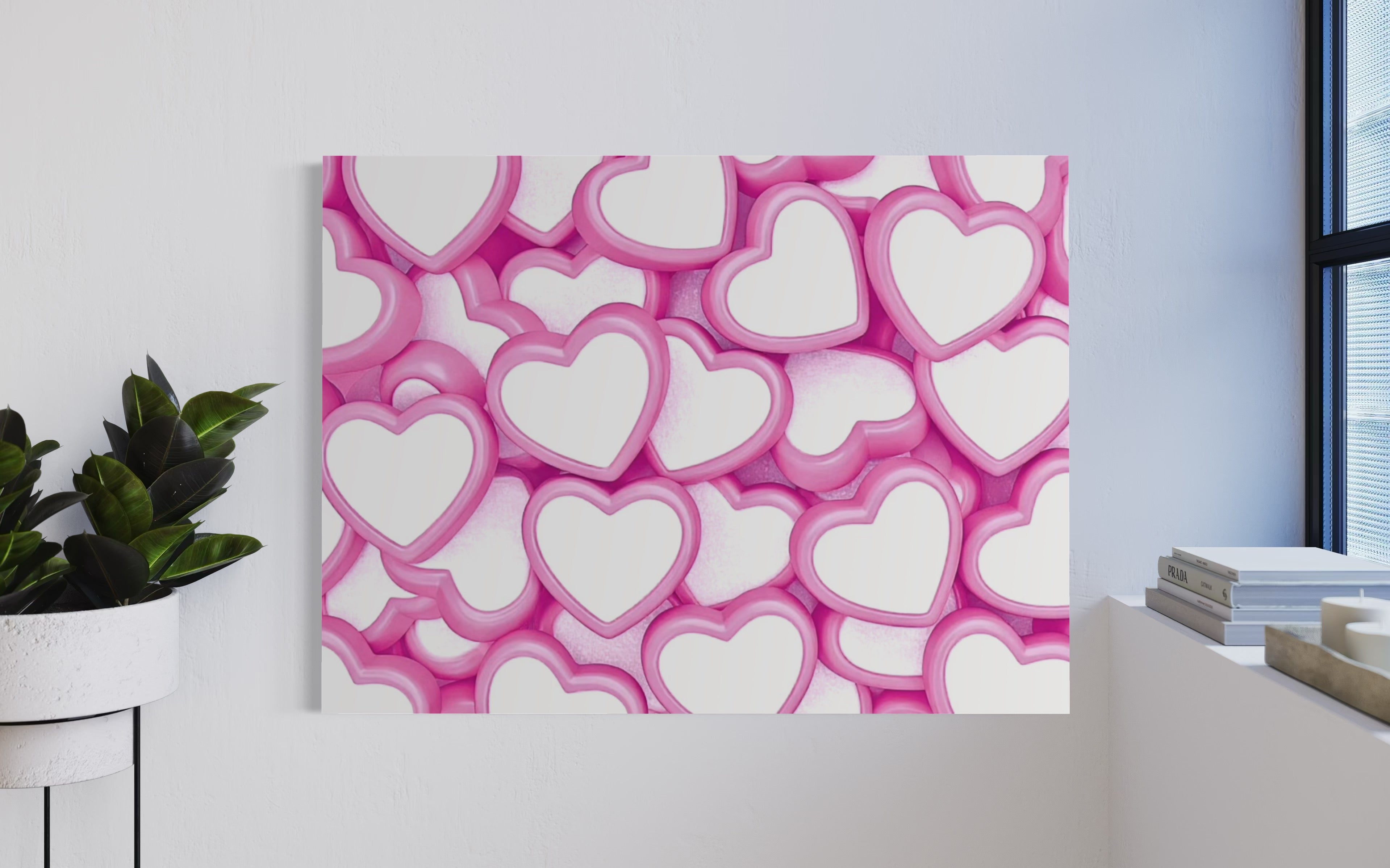 Candy Hearts Museum Print