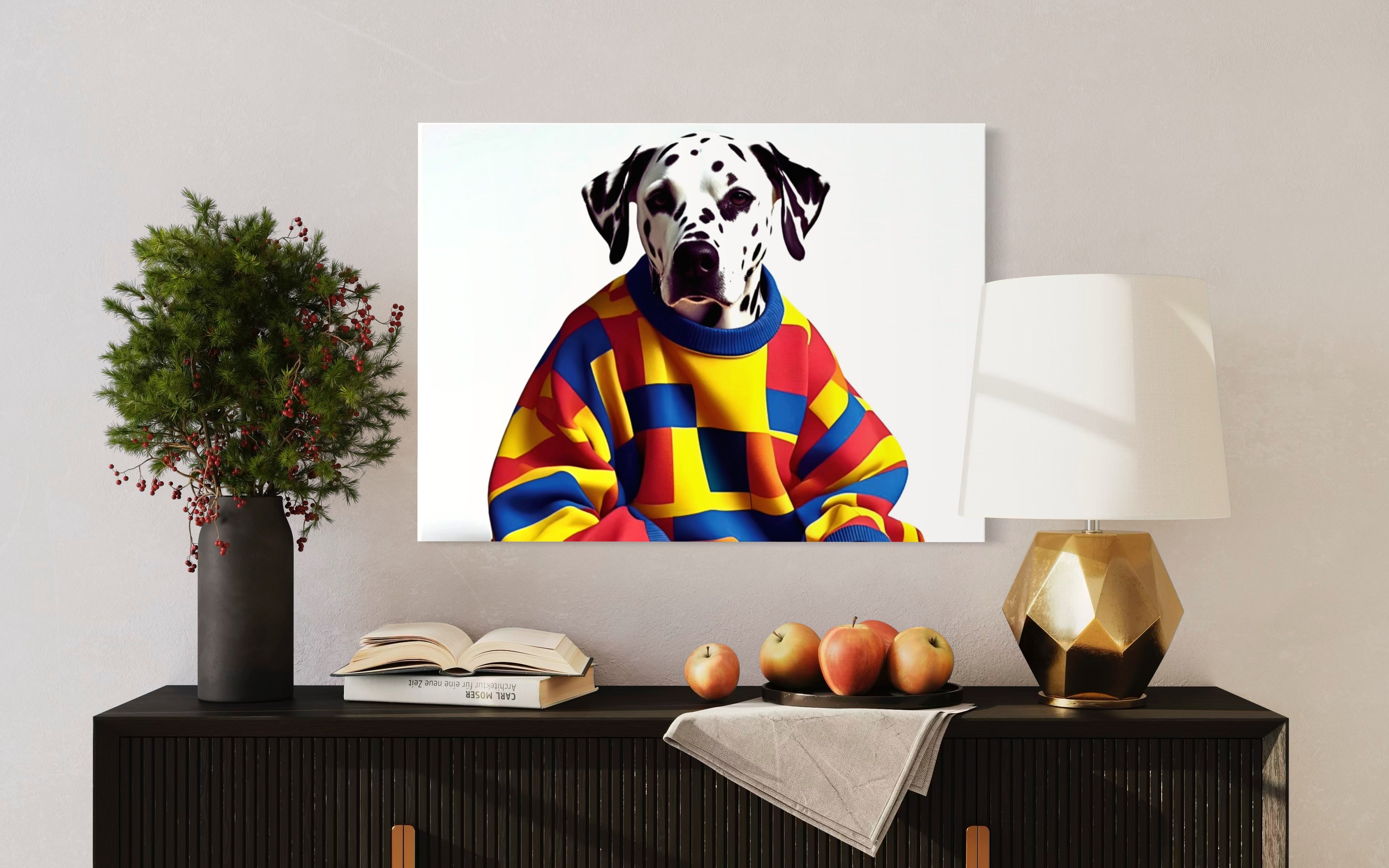 Dalmatian in a Vintage Sweater