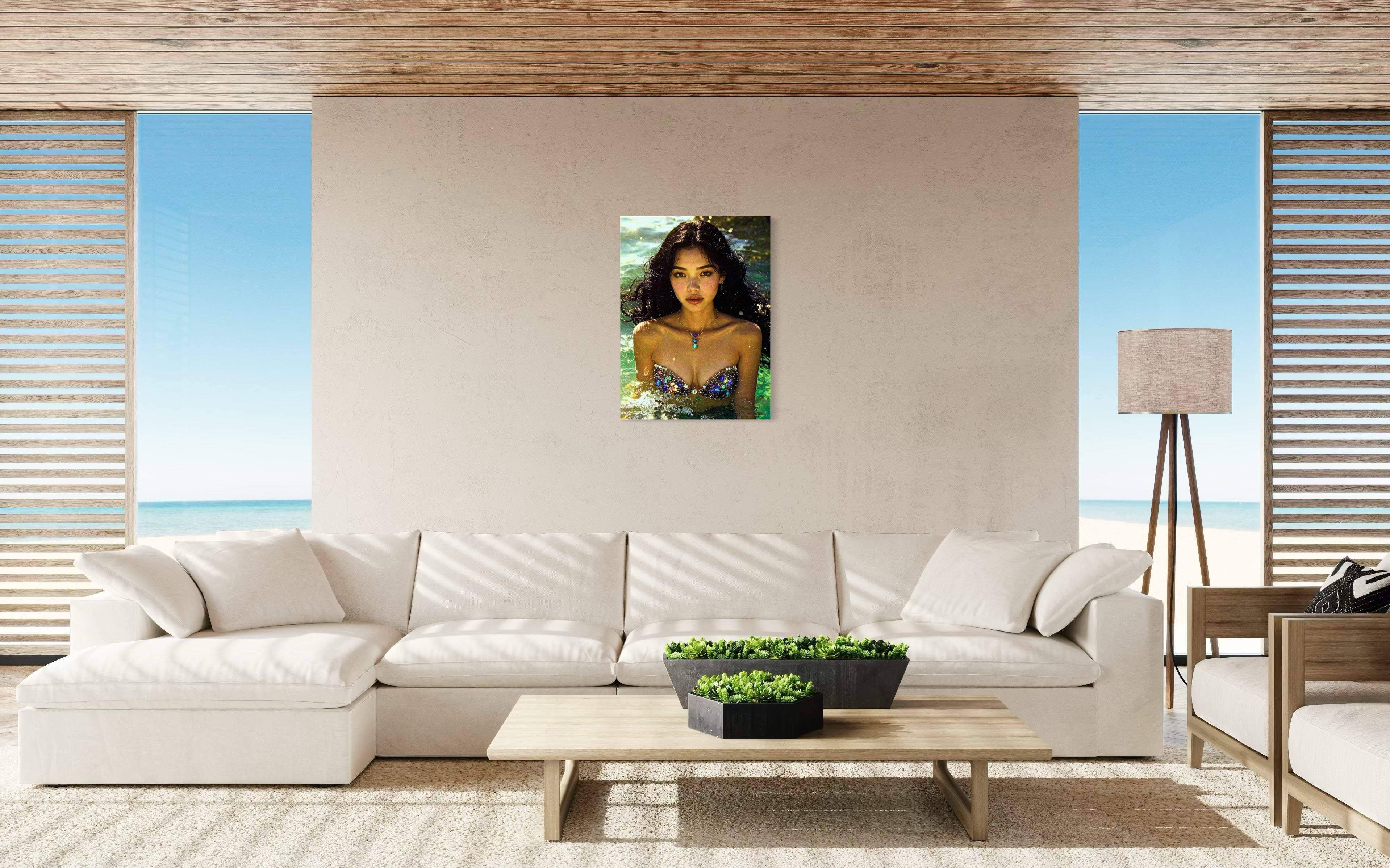 Seraphina Siren of Anse dArgent, Seychelles Museum Print