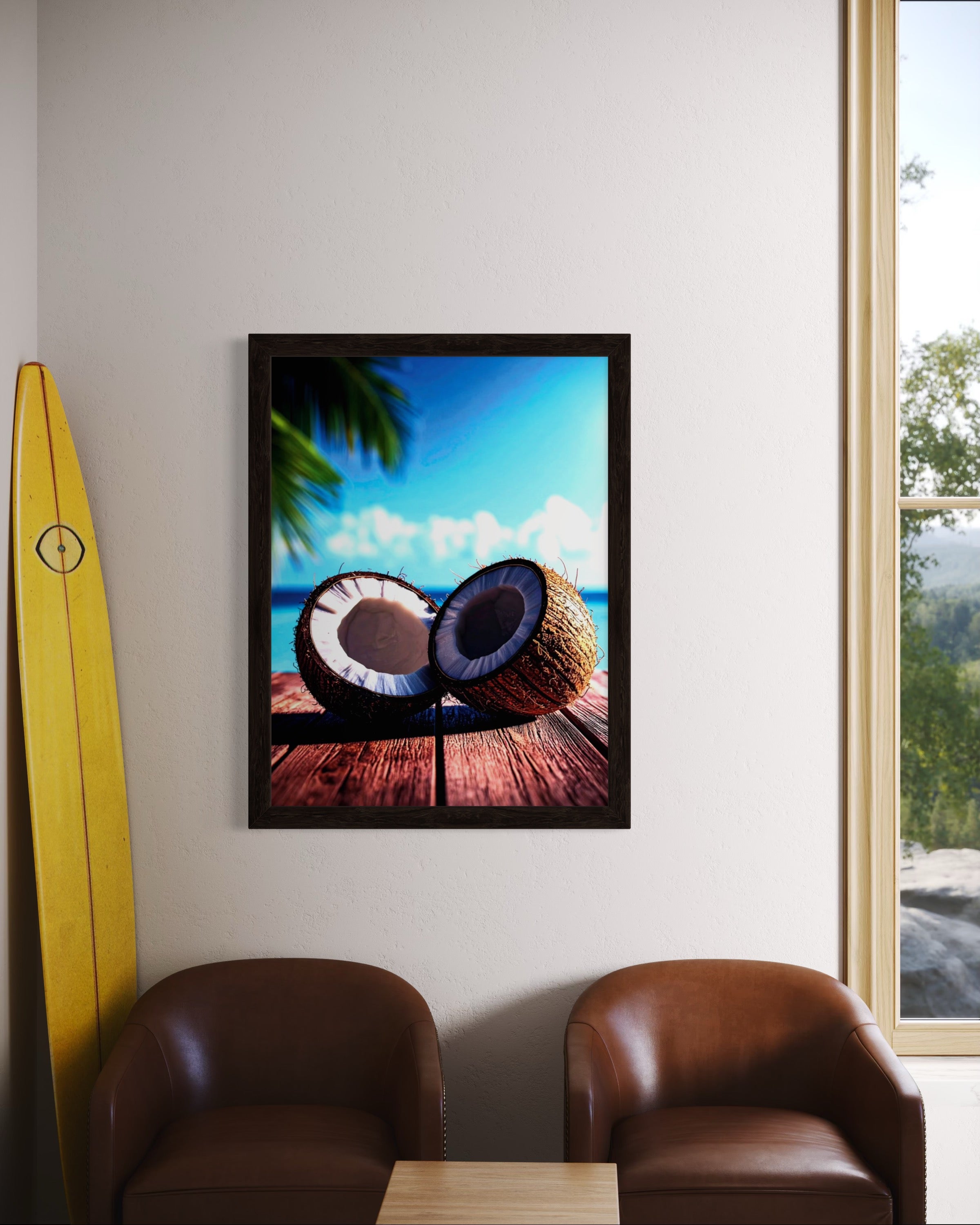 Coconuts in Paradise Museum Print