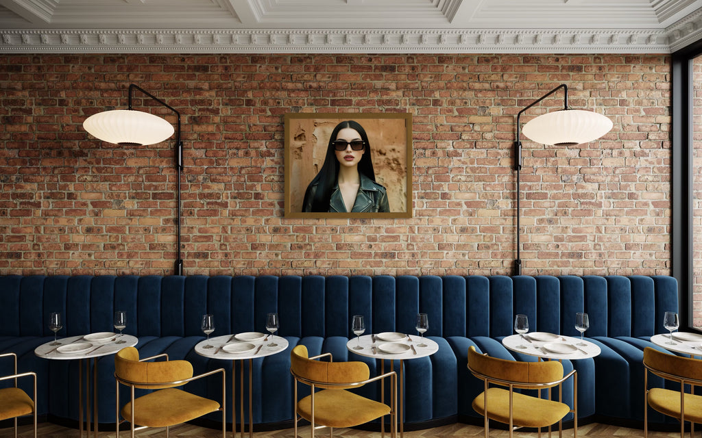 Leather Jacket Clay Wall - Black Hair