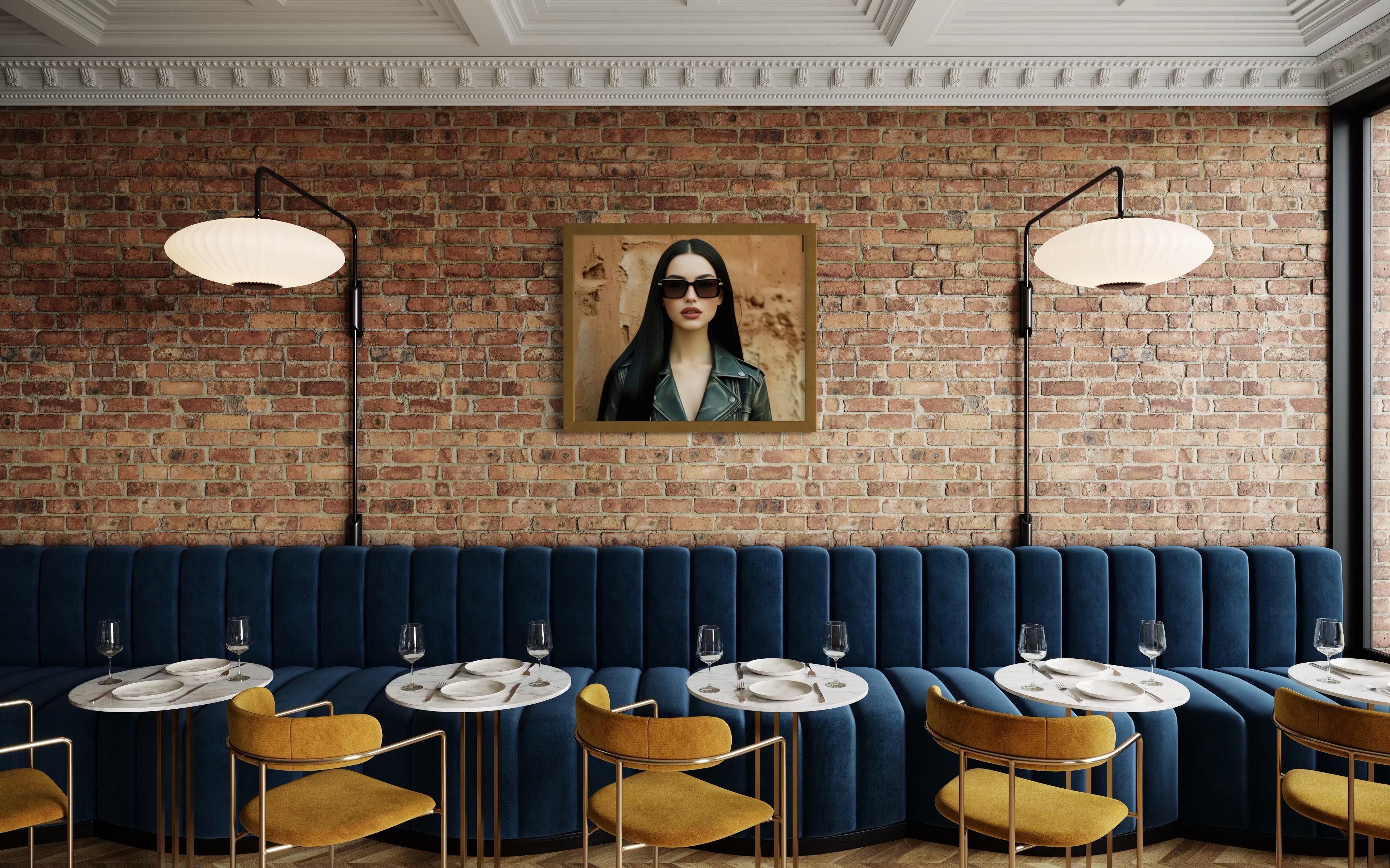 Leather Jacket Clay Wall - Black Hair