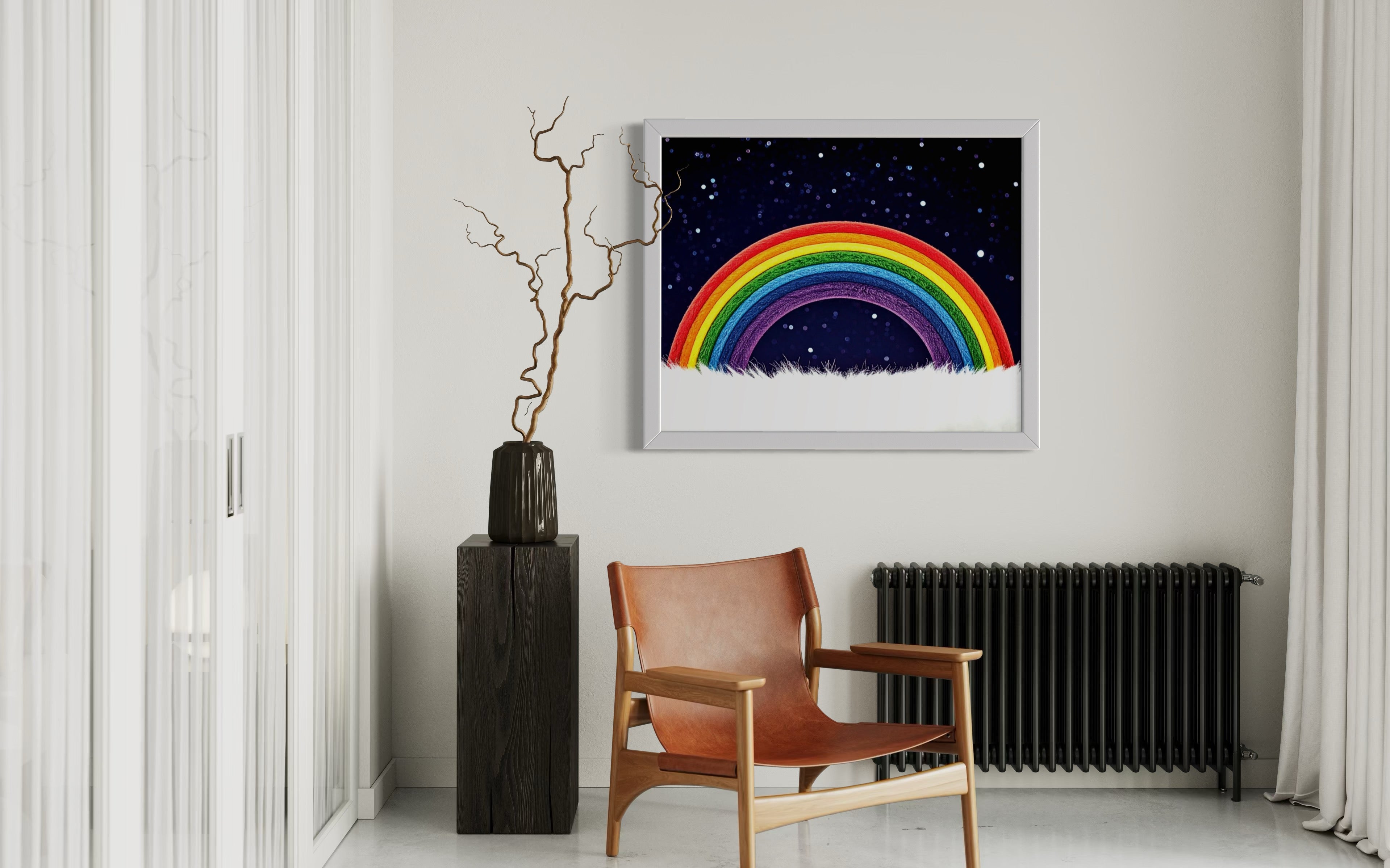 Furry Rainbow Museum Print