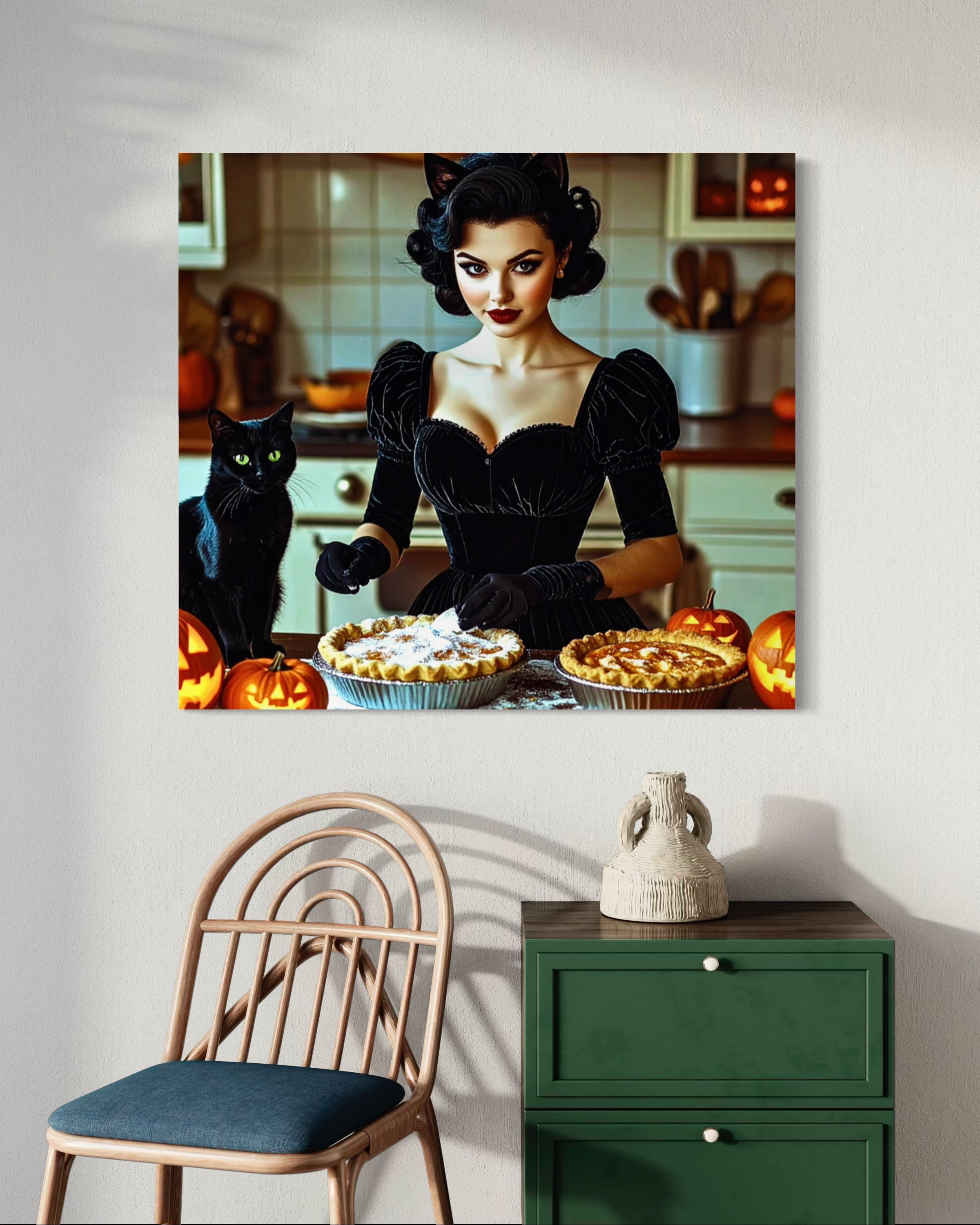 Halloween Black Cat Costume Pumpkin Pie
