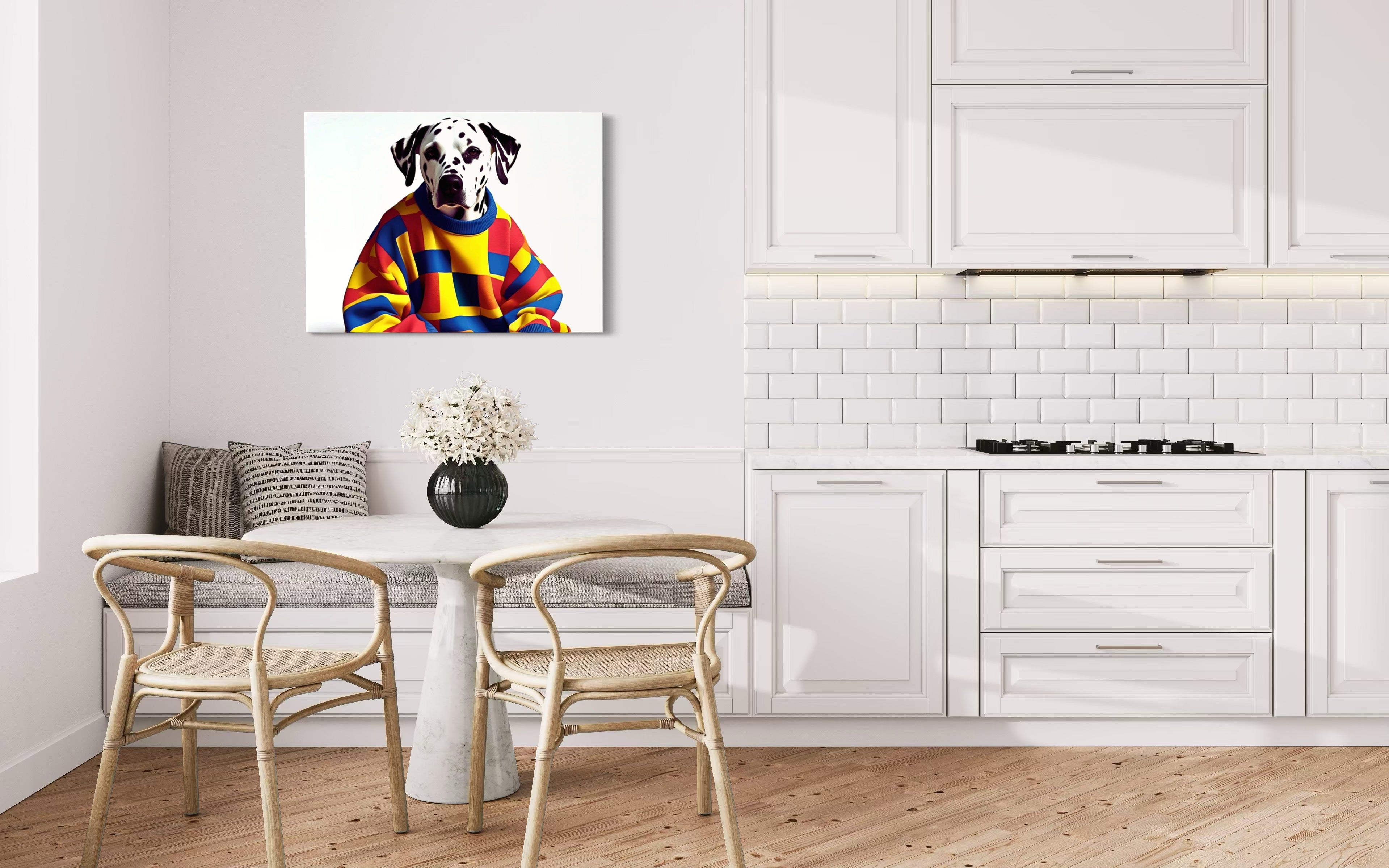 Dalmatian in a Vintage Sweater