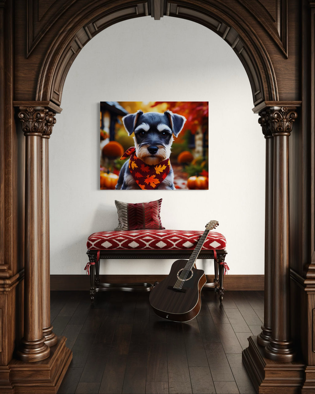 Autumn Schnauzer Puppy