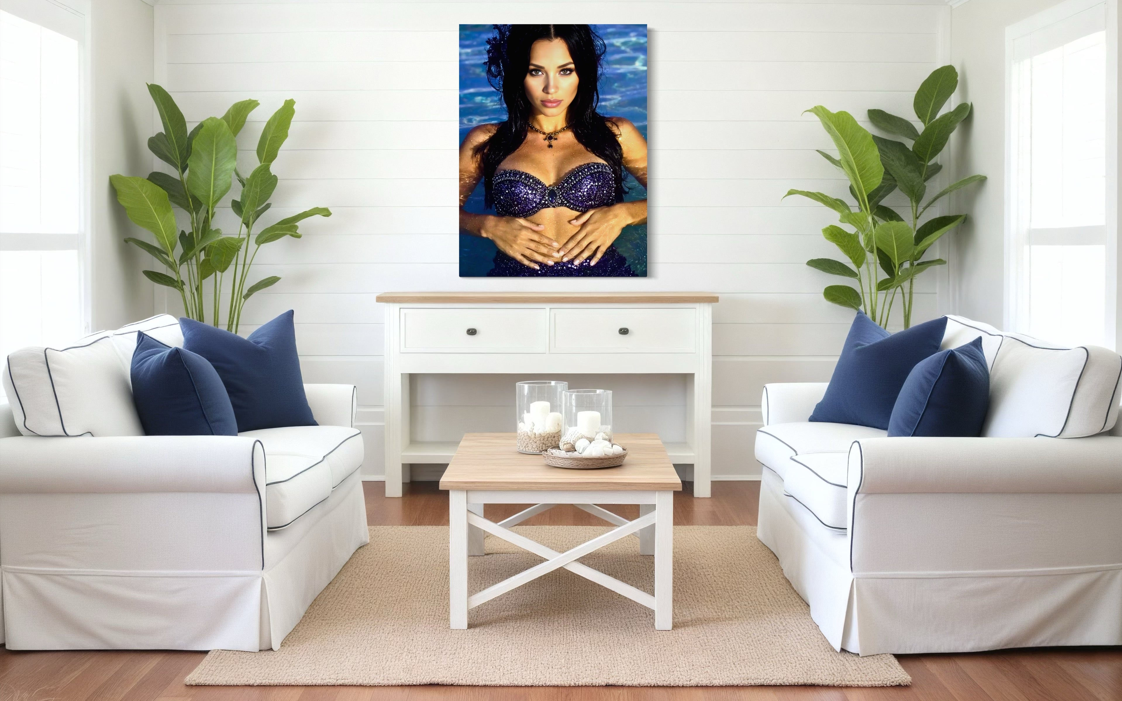 Evangeline Siren of Thames River Museum Print