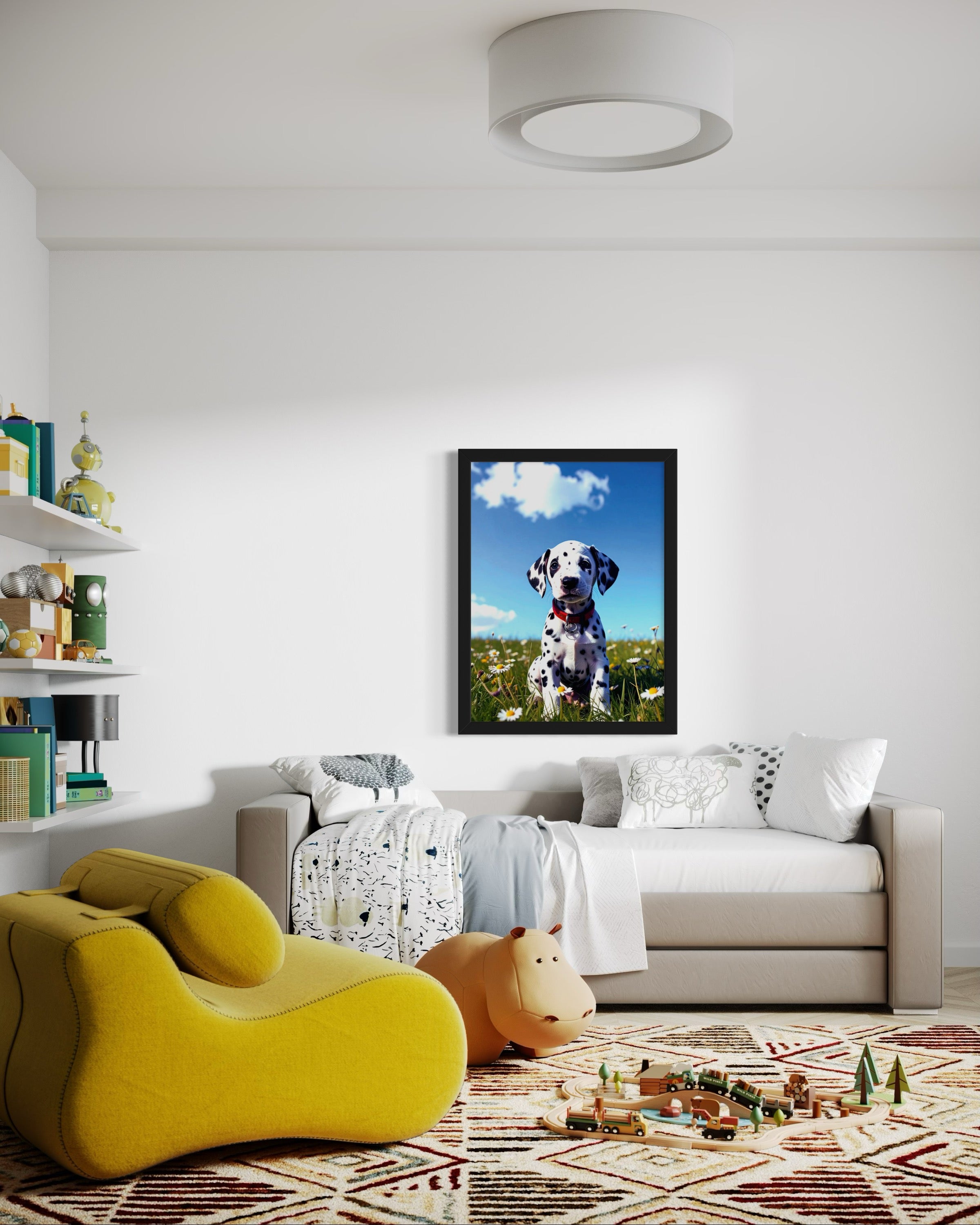 Dalmatian Puppy on a Sunny Day Museum Print