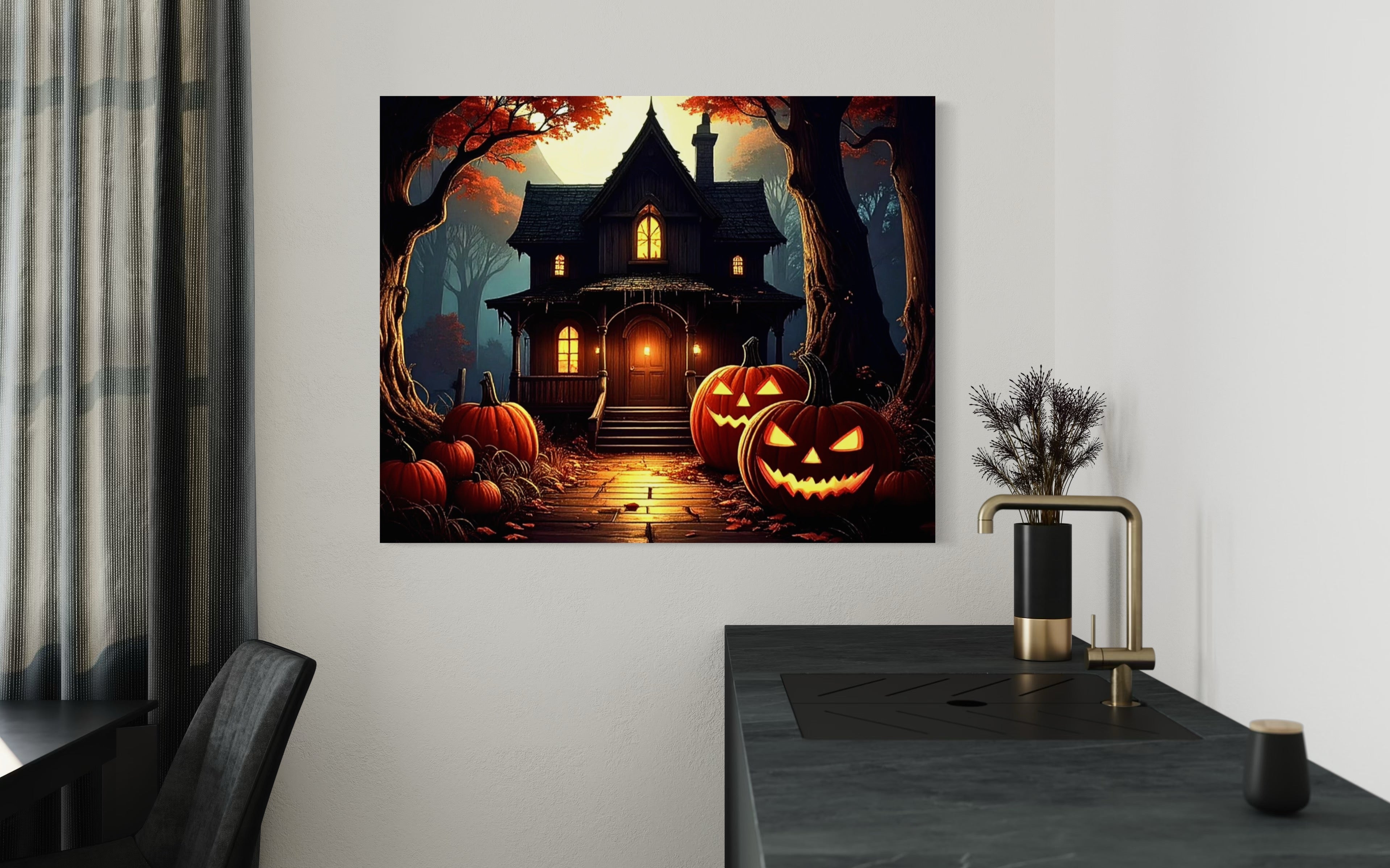 Halloween House Porch
