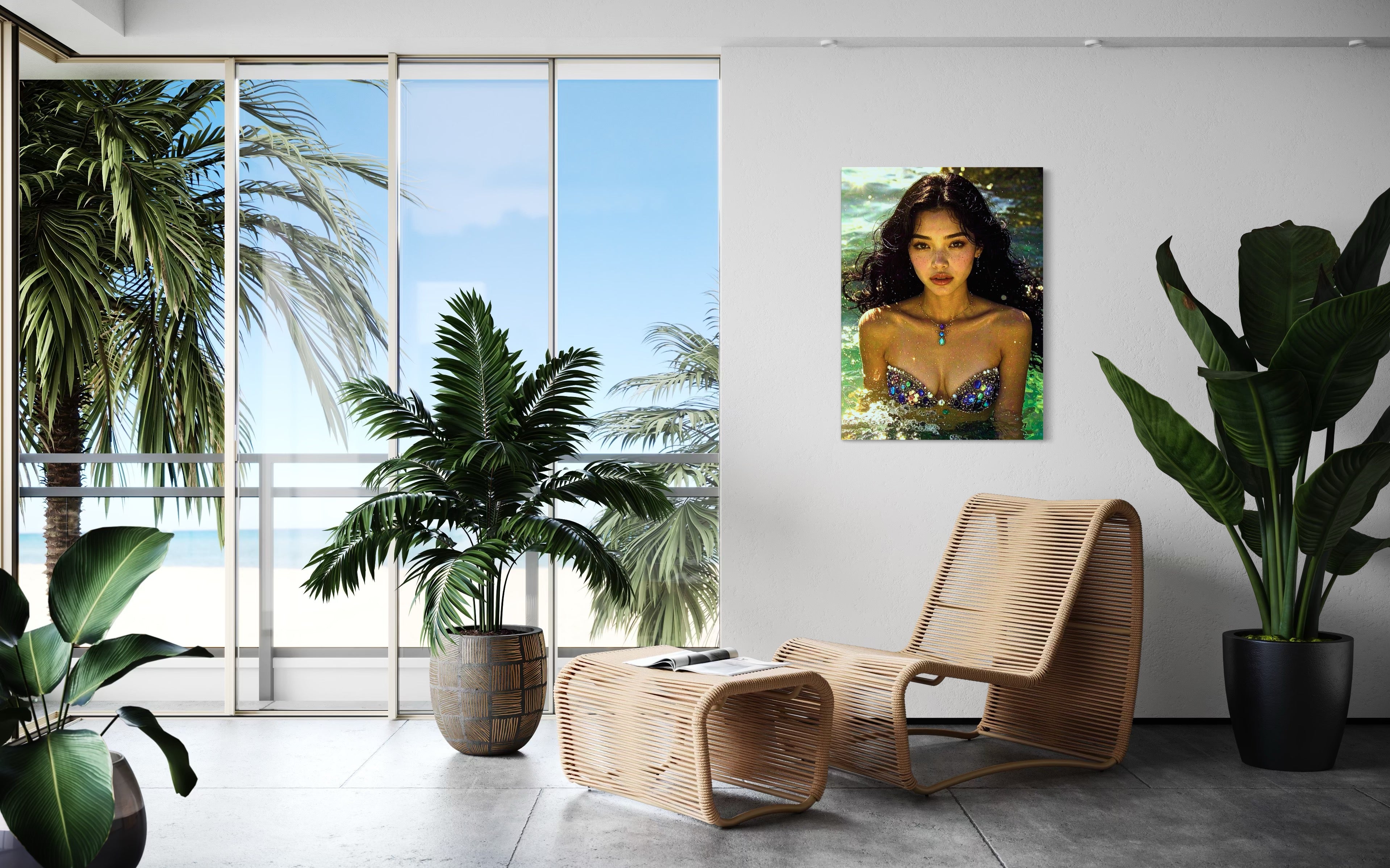 Seraphina Siren of Anse dArgent, Seychelles Museum Print