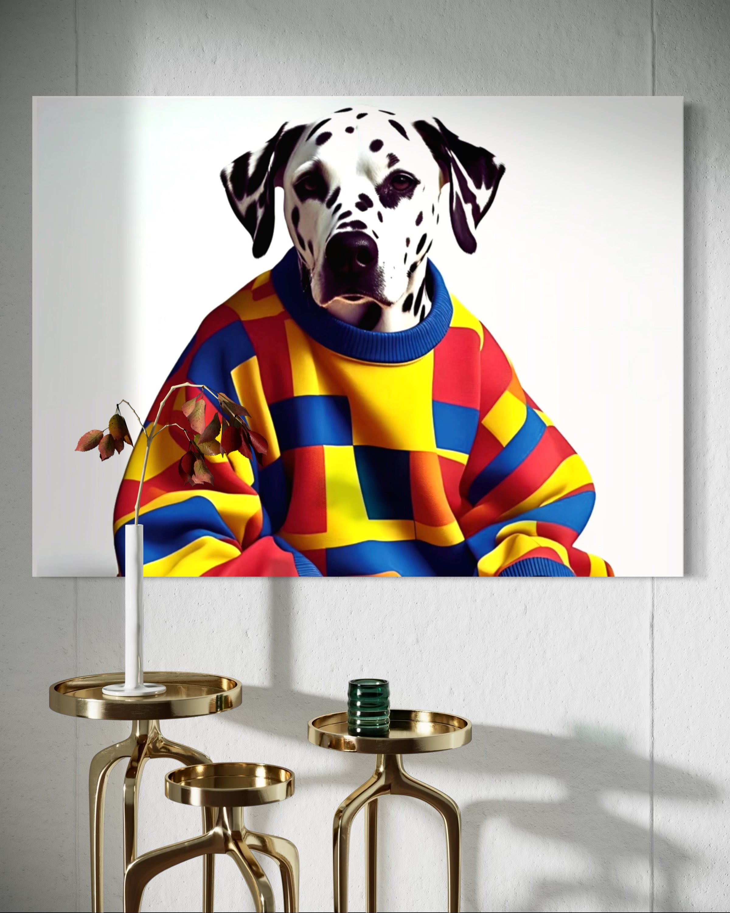 Dalmatian in a Vintage Sweater