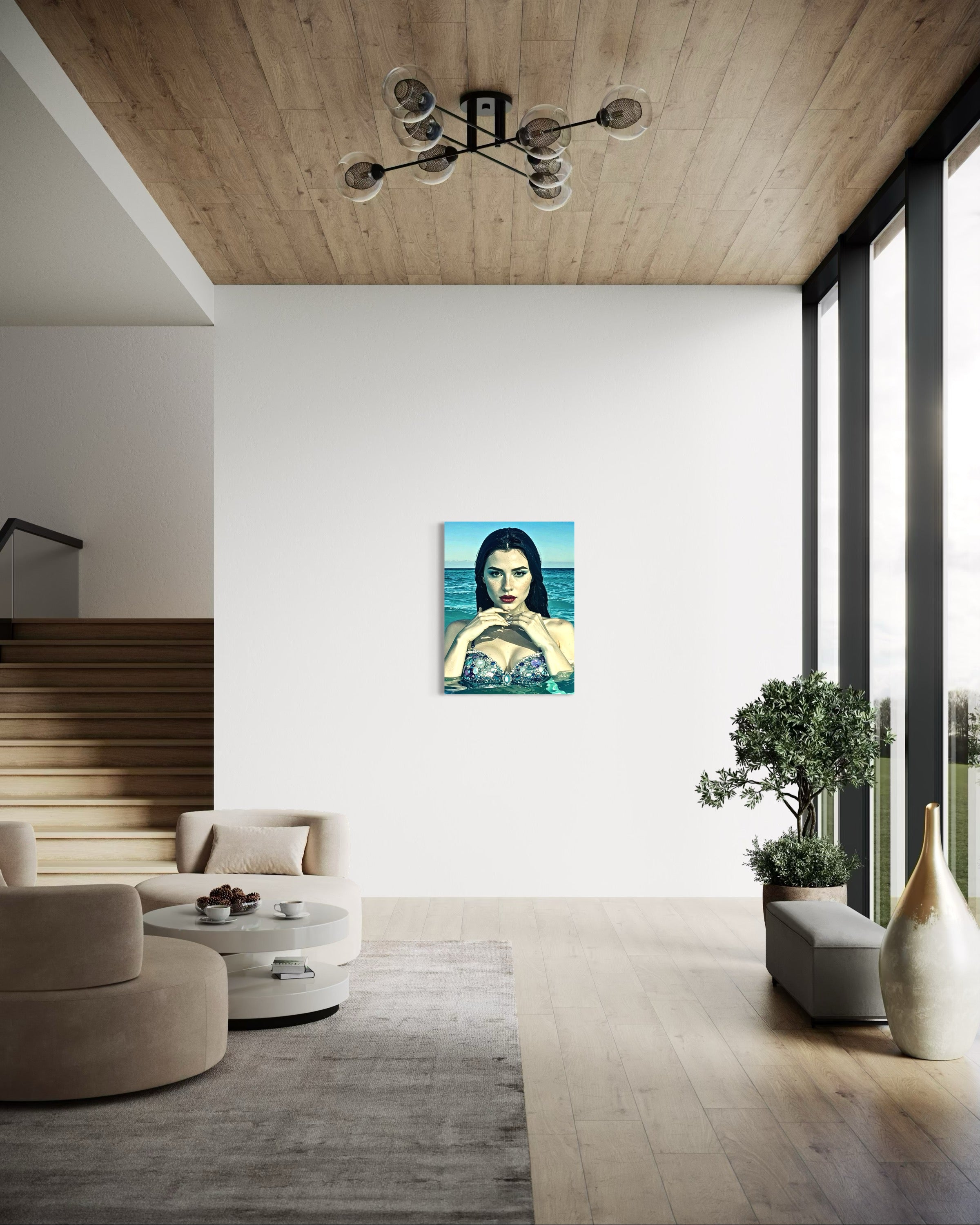 Ophelia Siren of Anse Georgette, Seychelles Museum Print