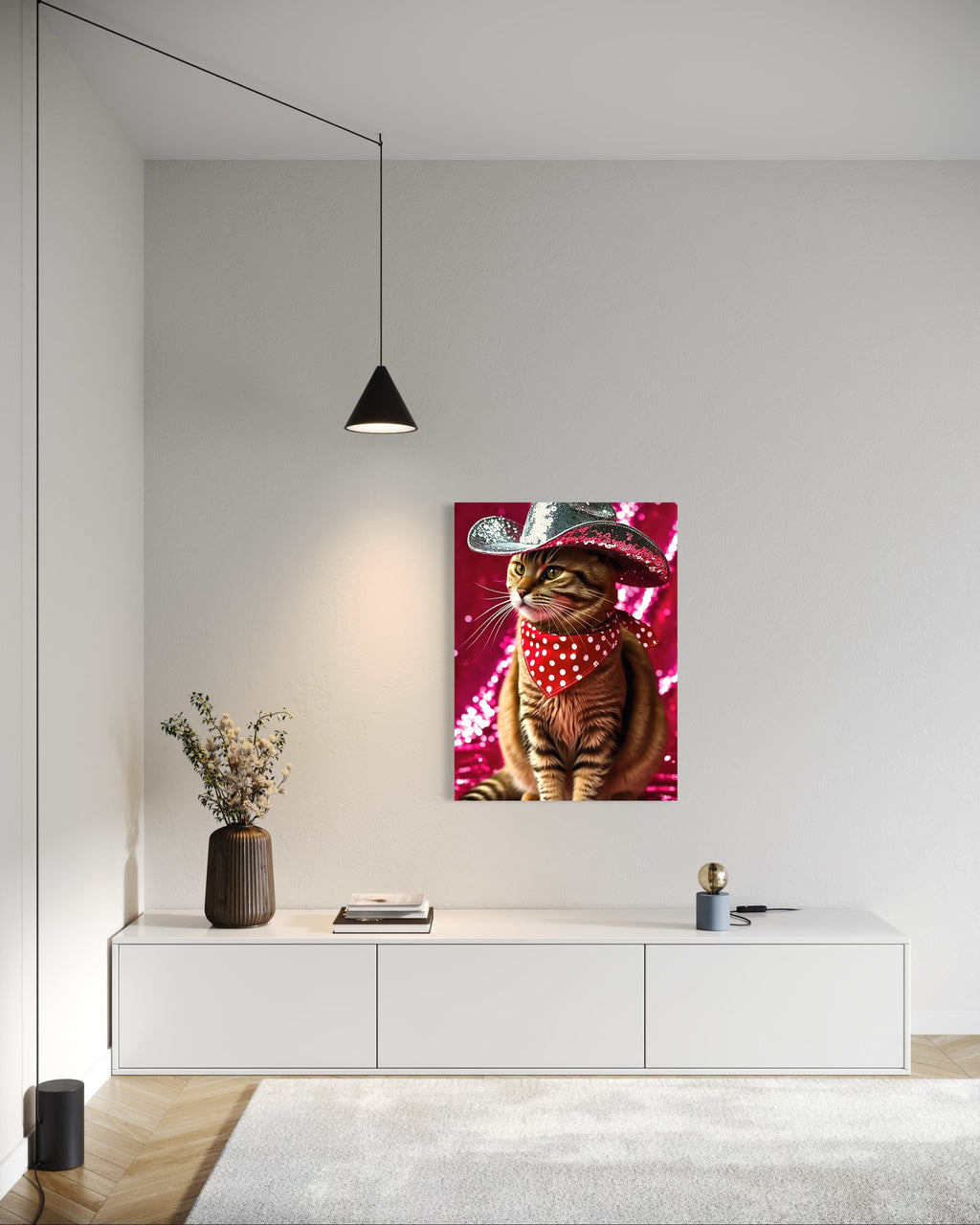 Cat Cowboy Museum Print