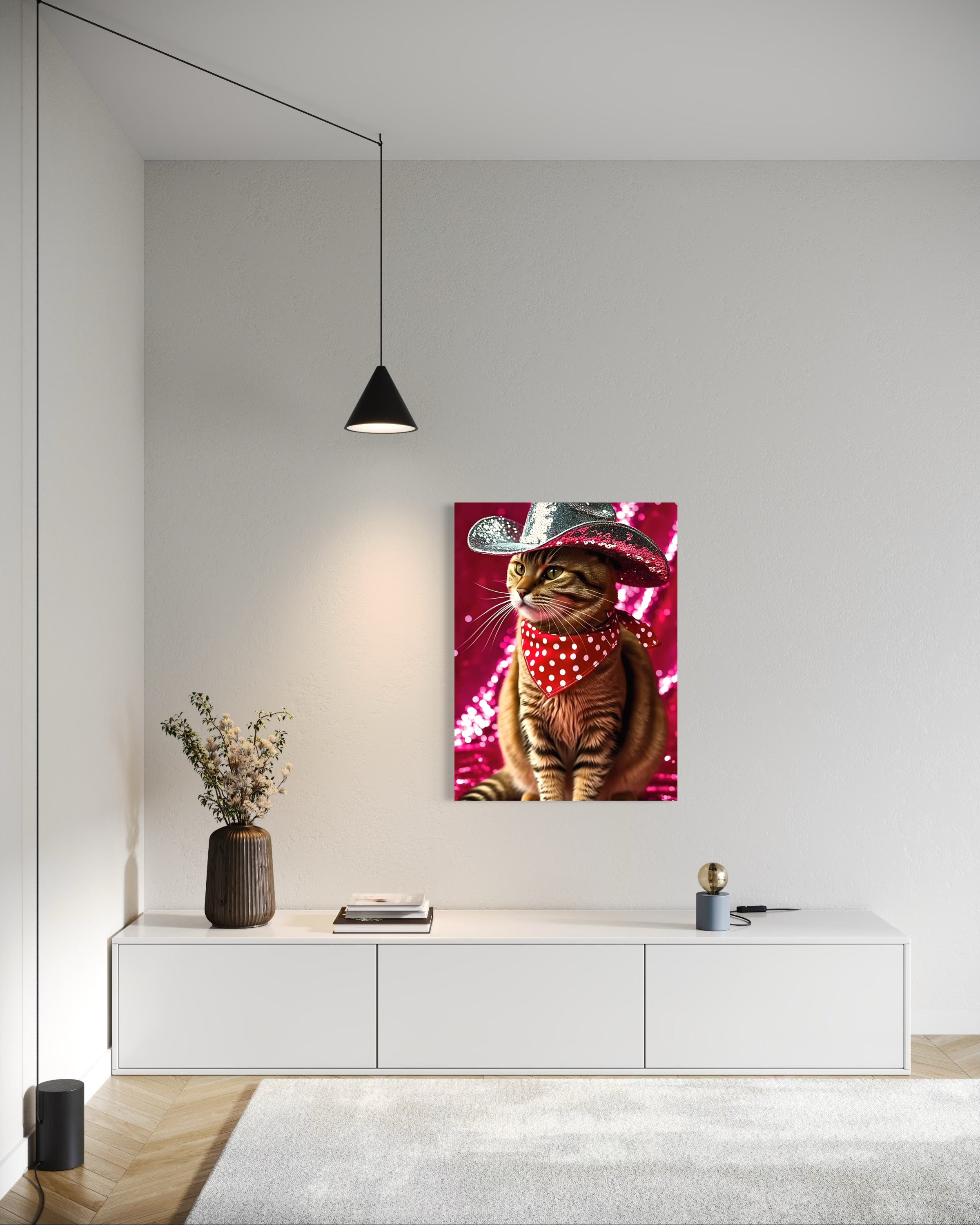 Cat Cowboy Museum Print