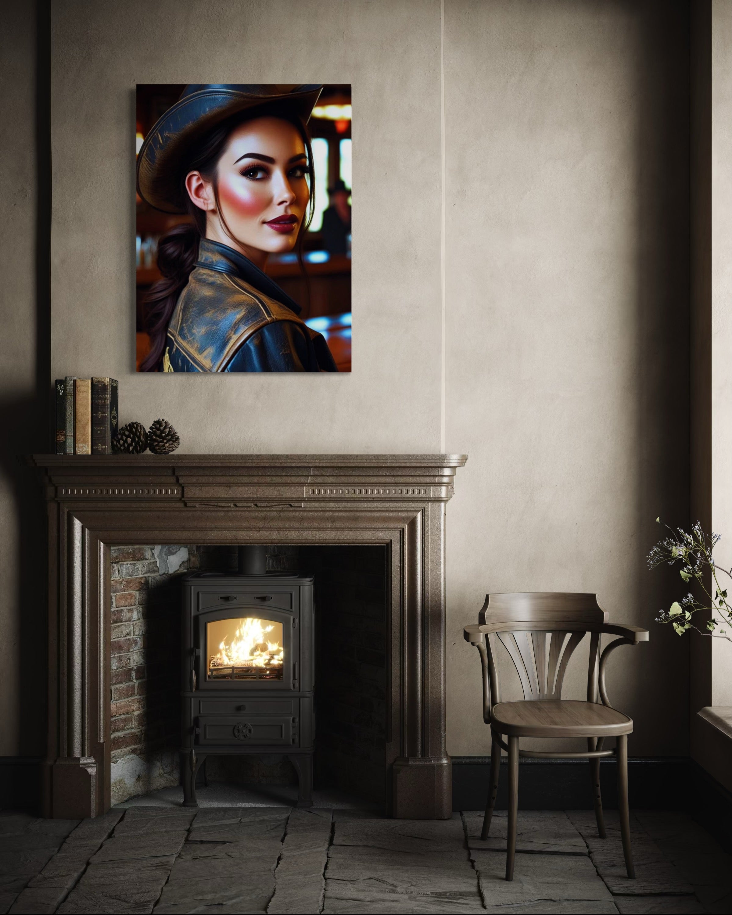 Saloon Cowgirl Museum Print