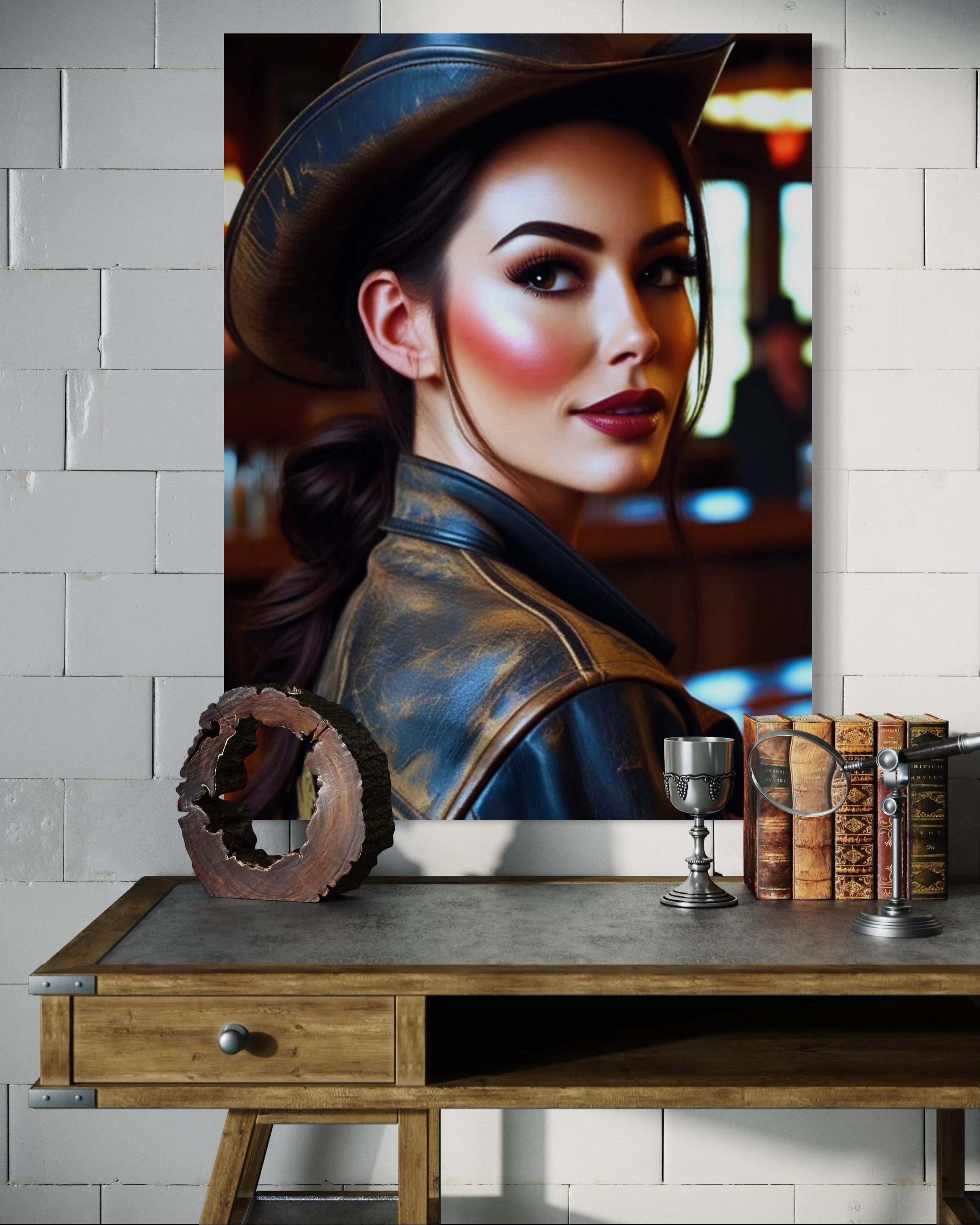 Saloon Cowgirl Museum Print