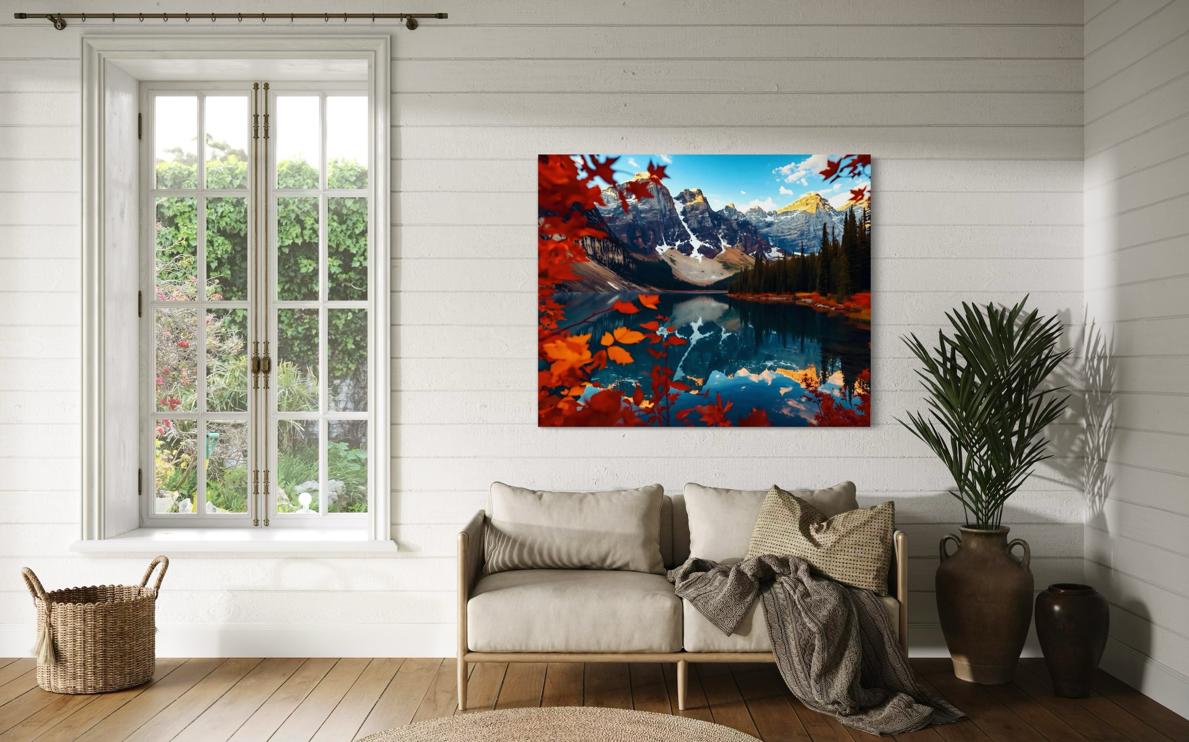 Fall Landscape of the Canadian Rockies Museum Print