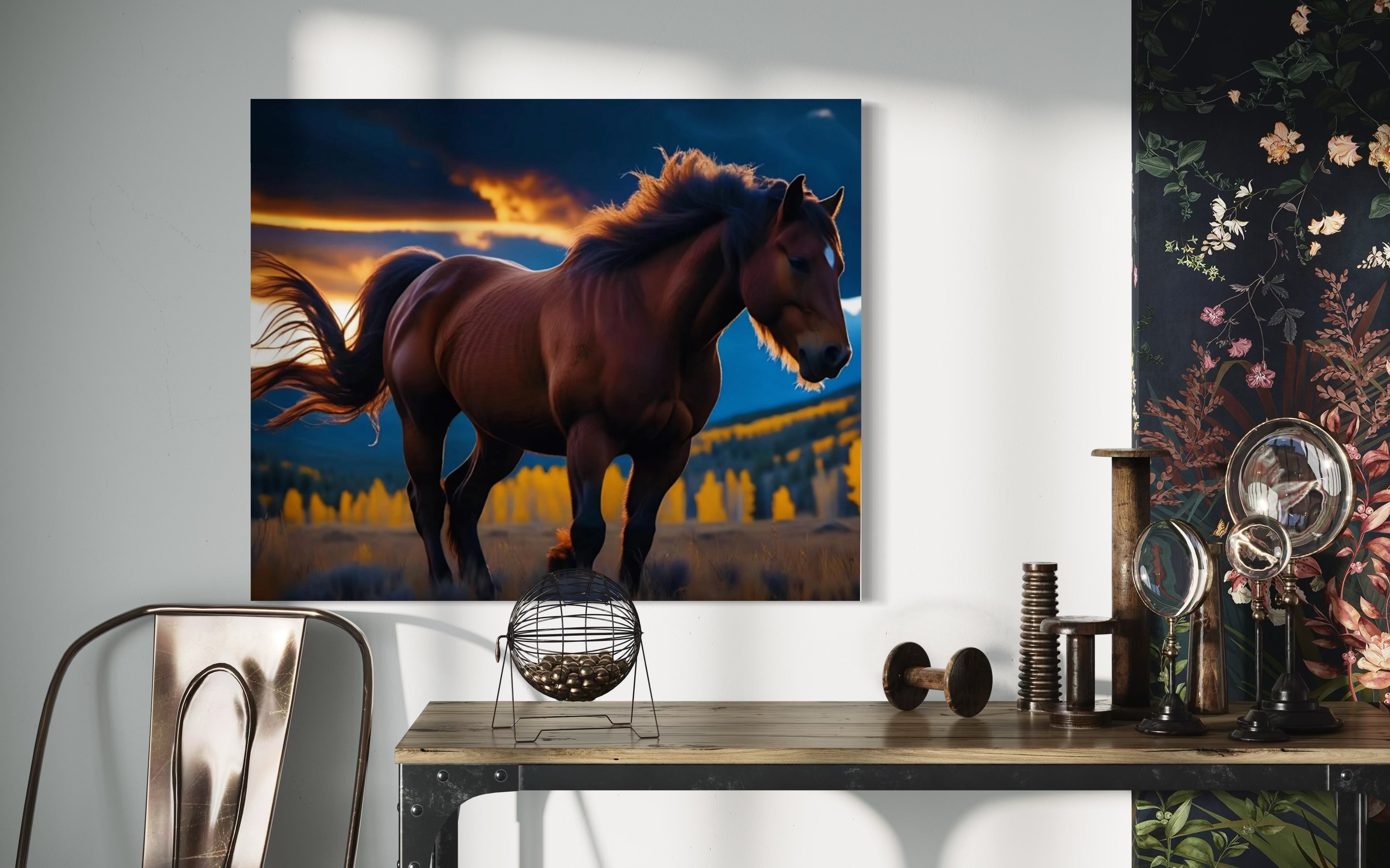Montana Wild Horse Museum Print