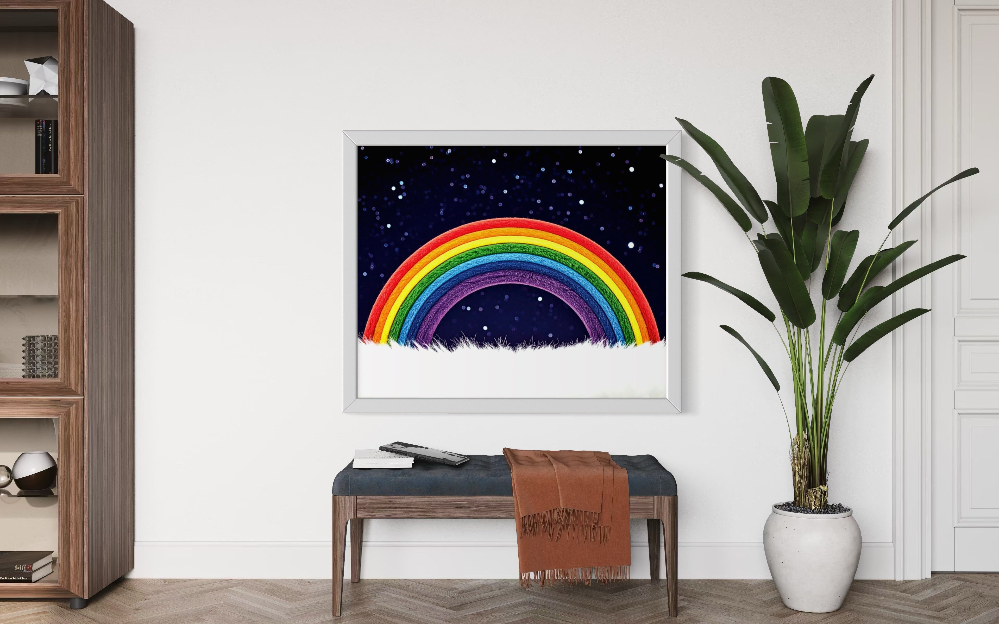 Furry Rainbow Museum Print