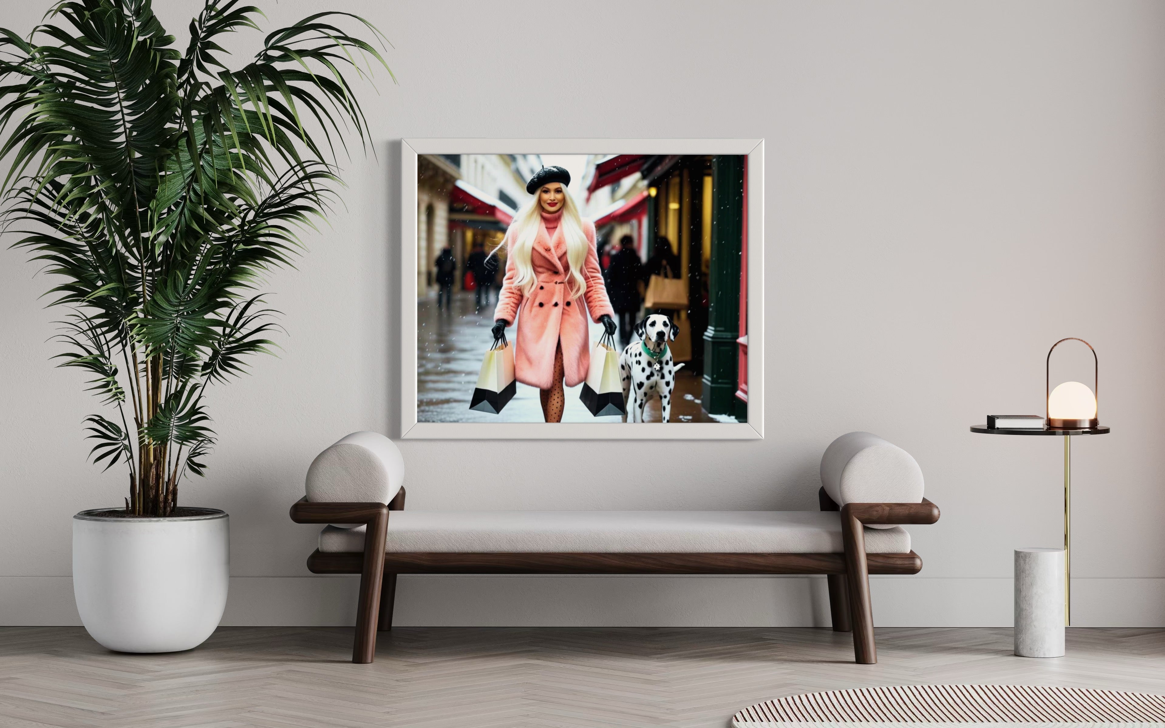 Shopping in Paris Museum Print