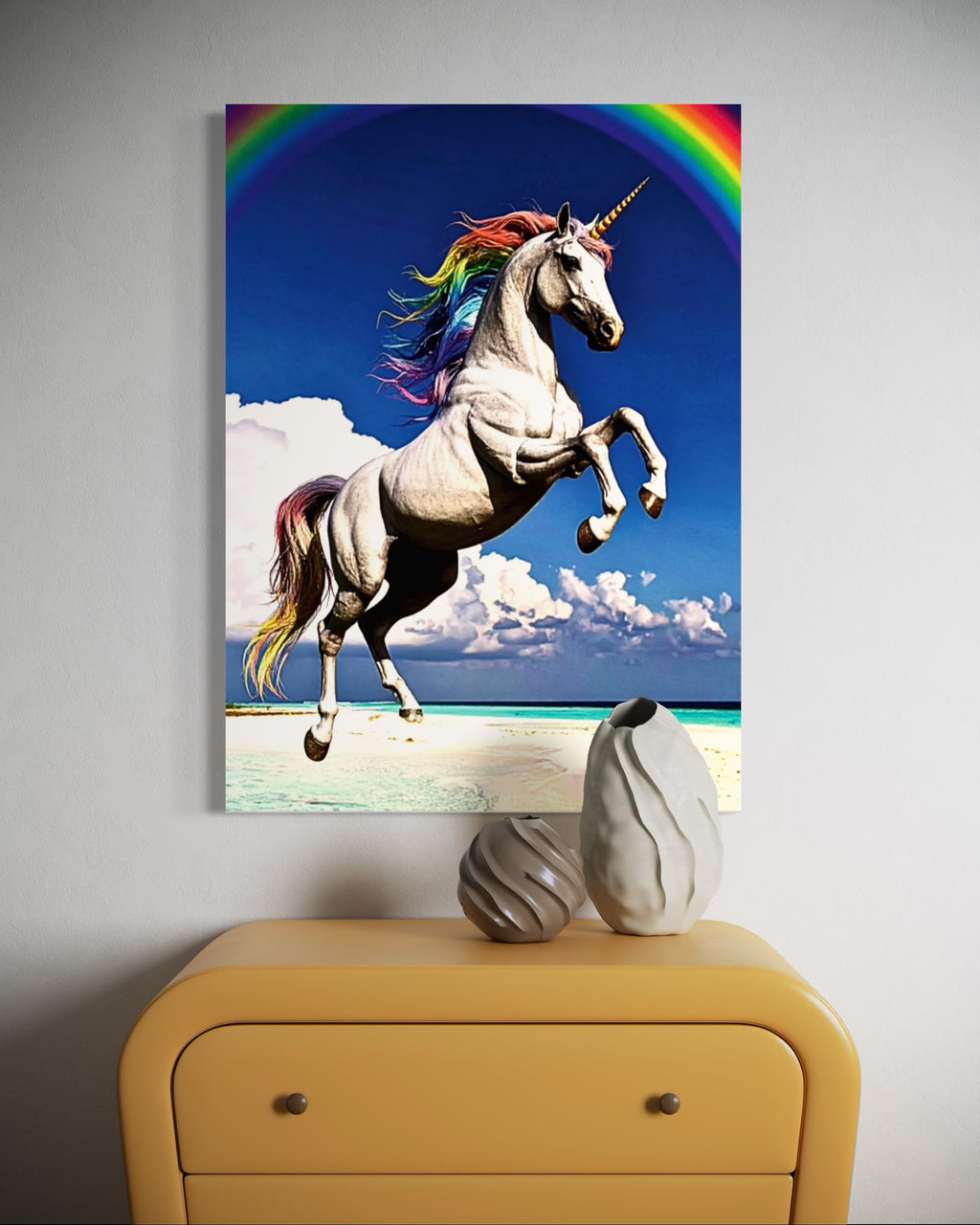 Unicorn on the Beach