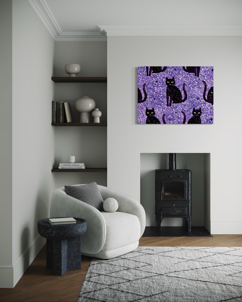 Sparkle Cat Pattern Print I
