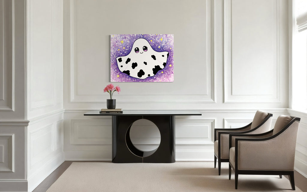 Cow Print Ghost Girl Cutie on Glitter