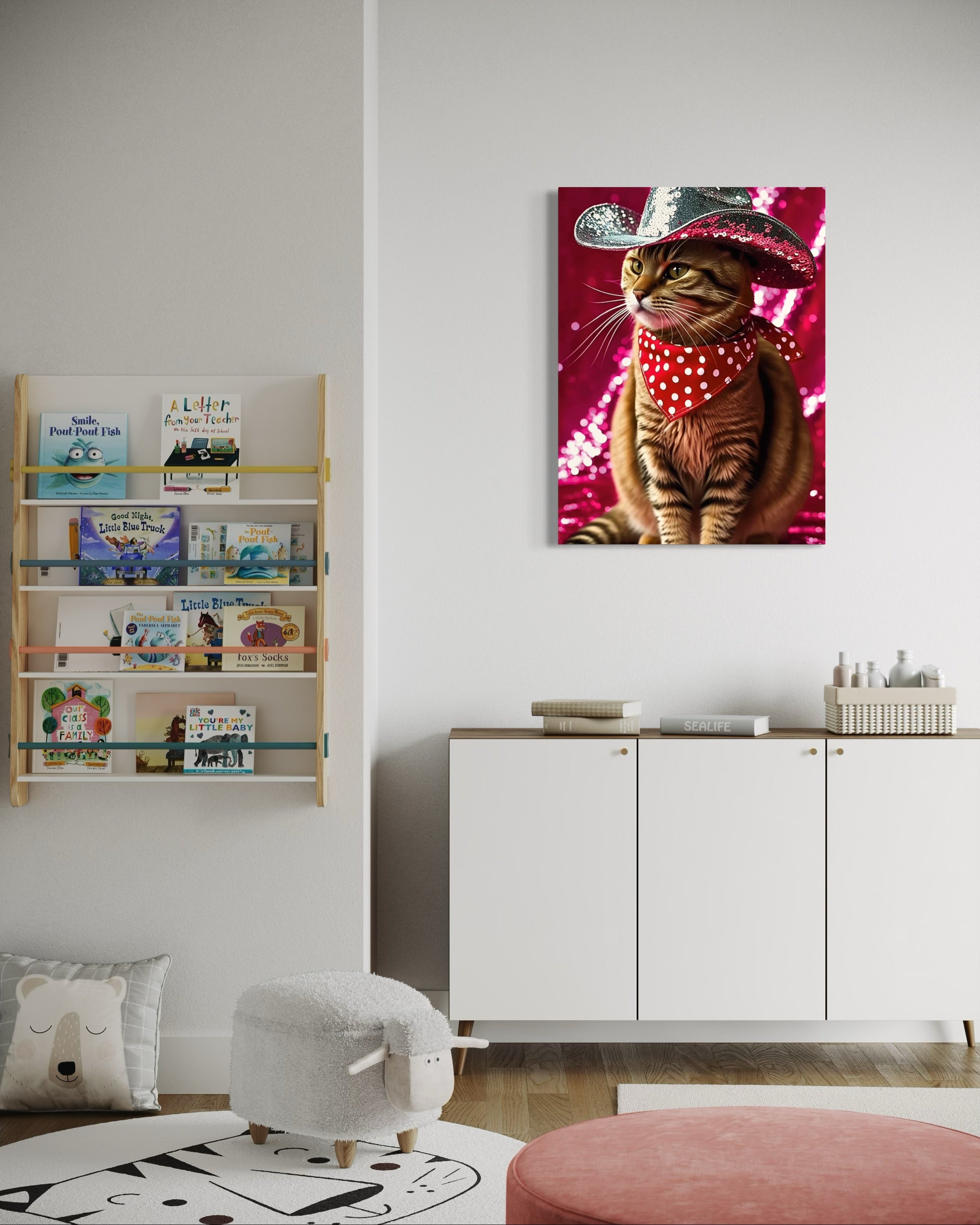Cat Cowboy Museum Print