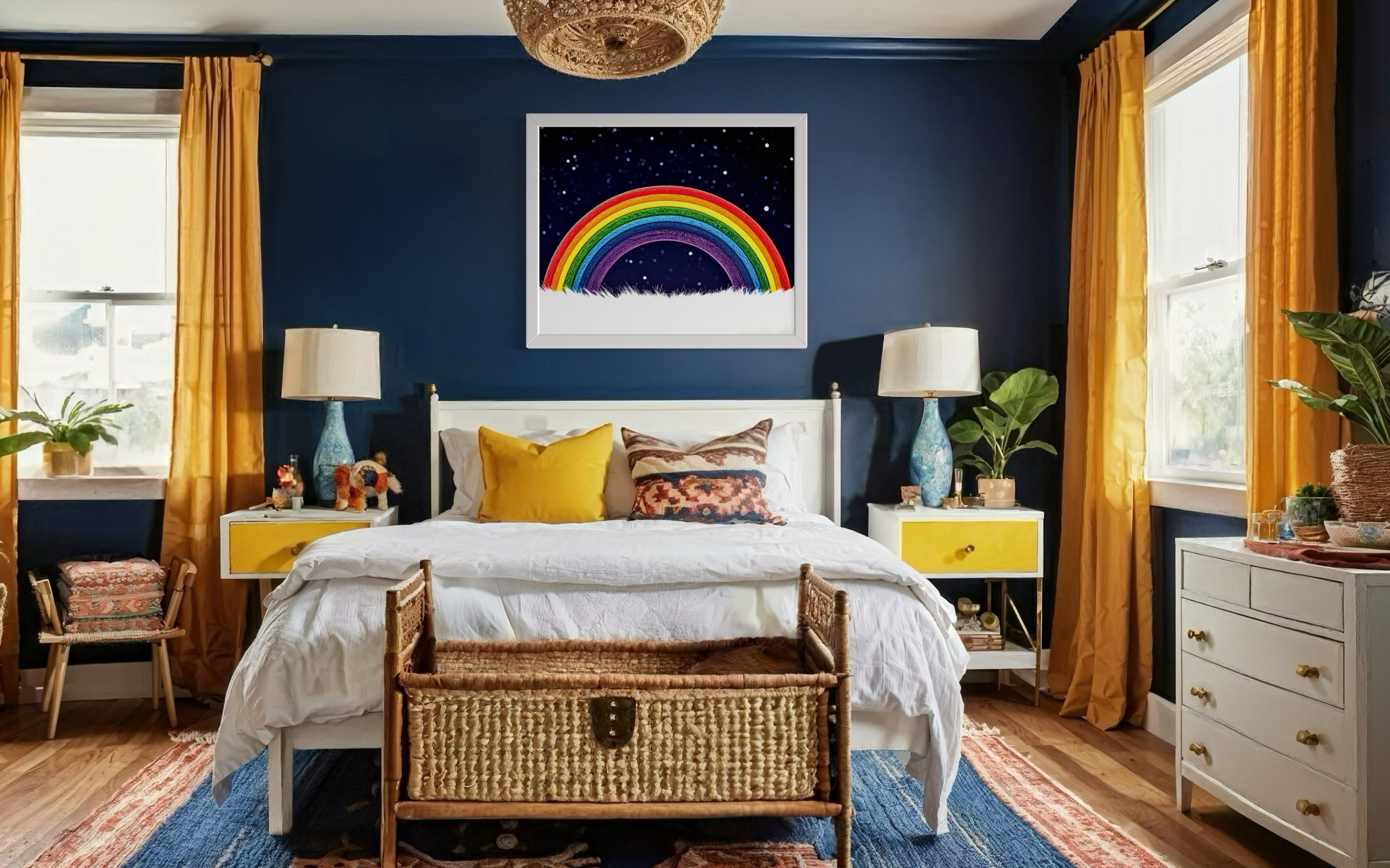 Furry Rainbow Museum Print
