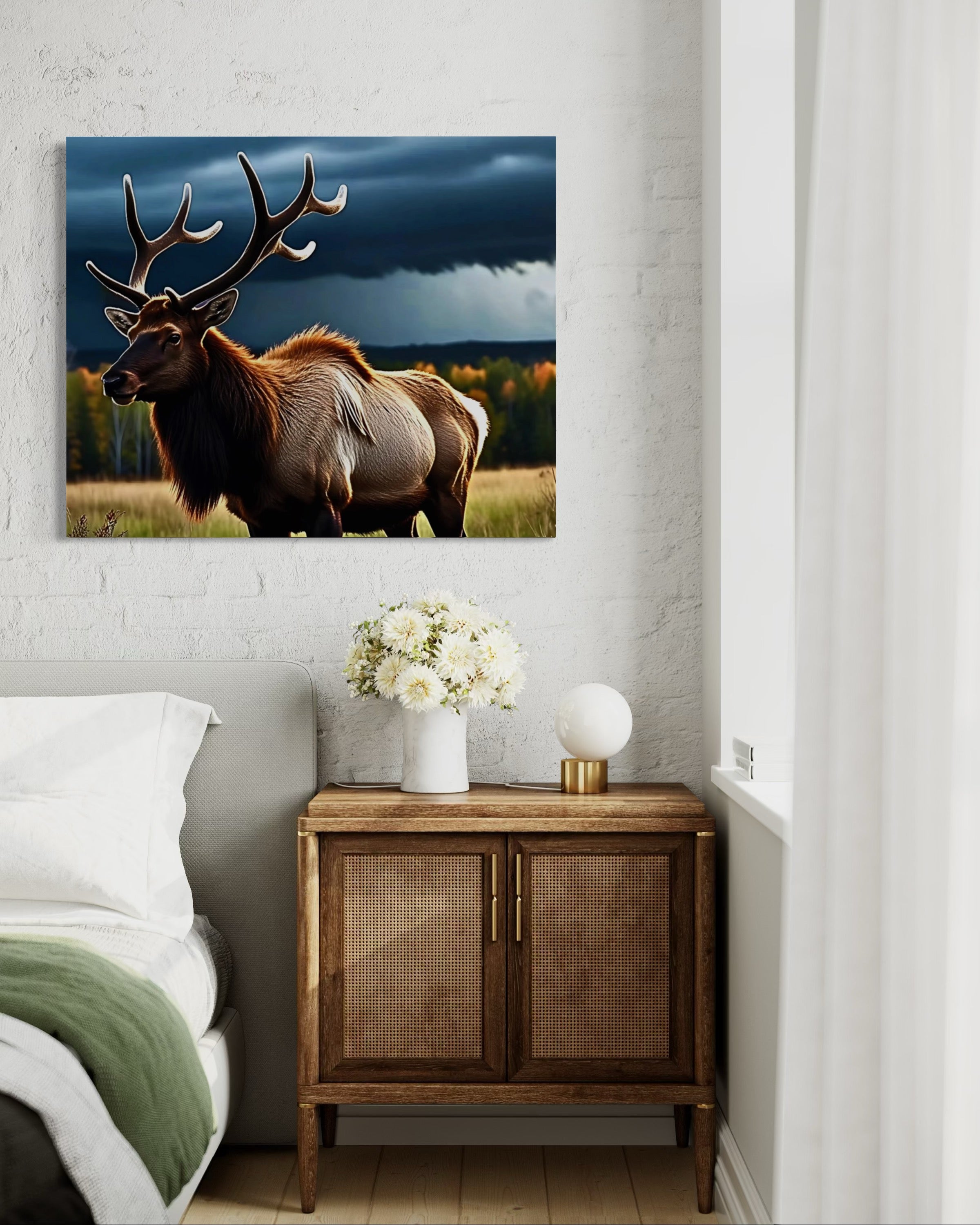 Elk in the Rockies in Autumn Museum Print
