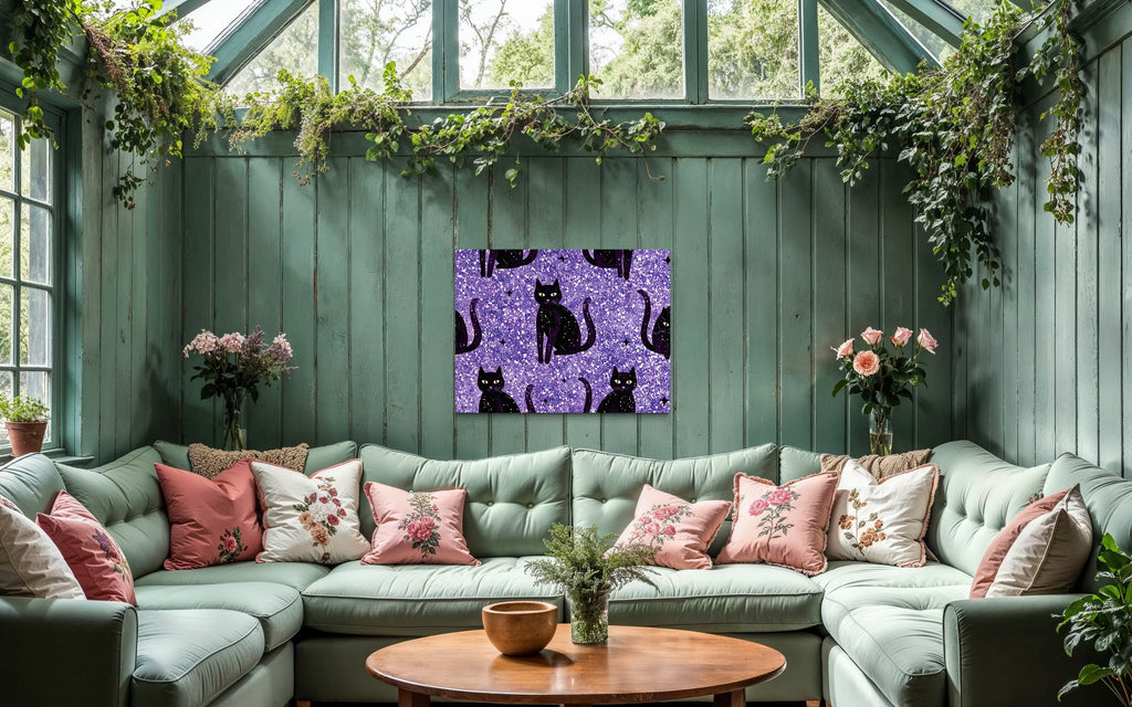 Sparkle Cat Pattern Print I