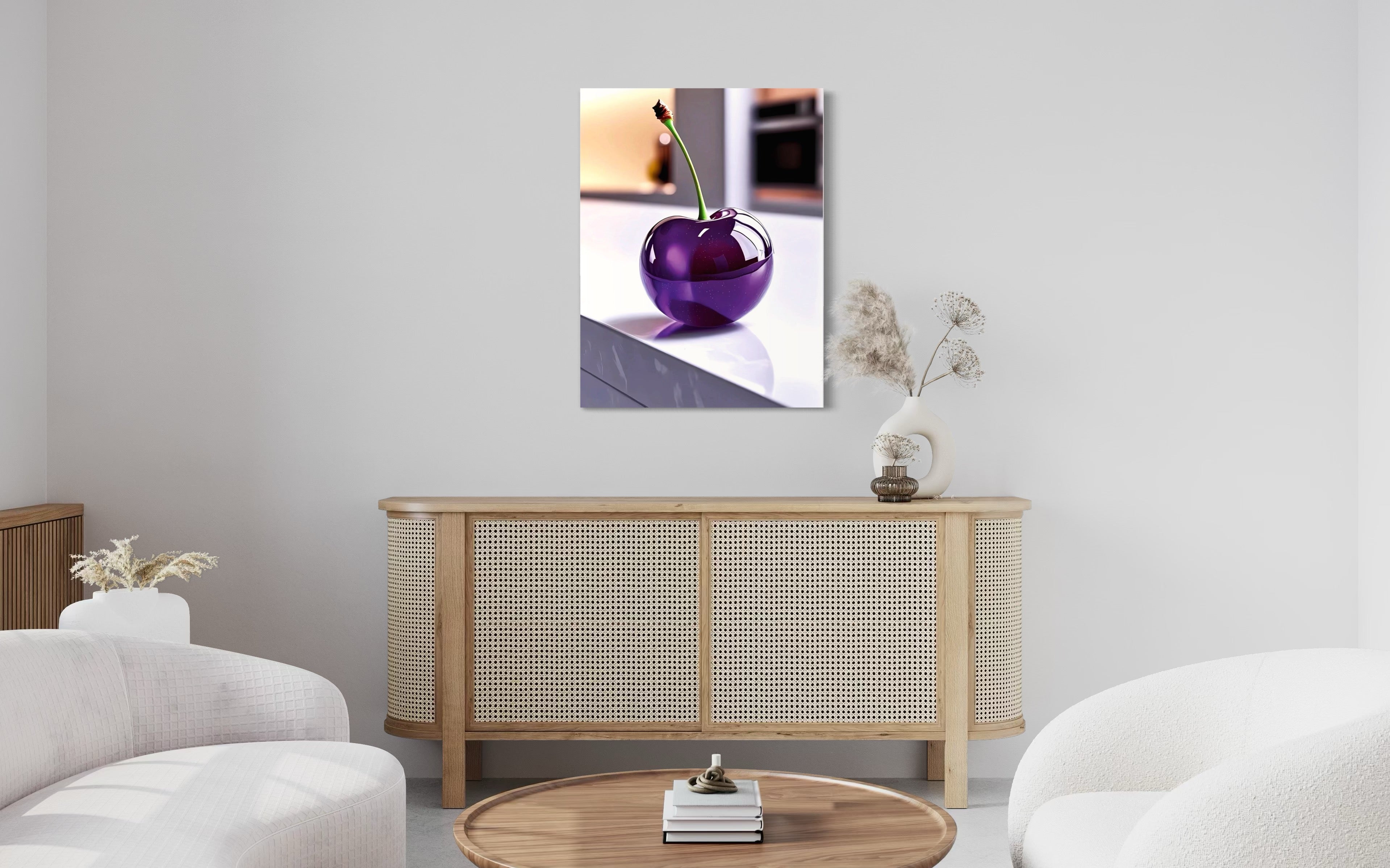 Grape Glass Cherry Museum Print