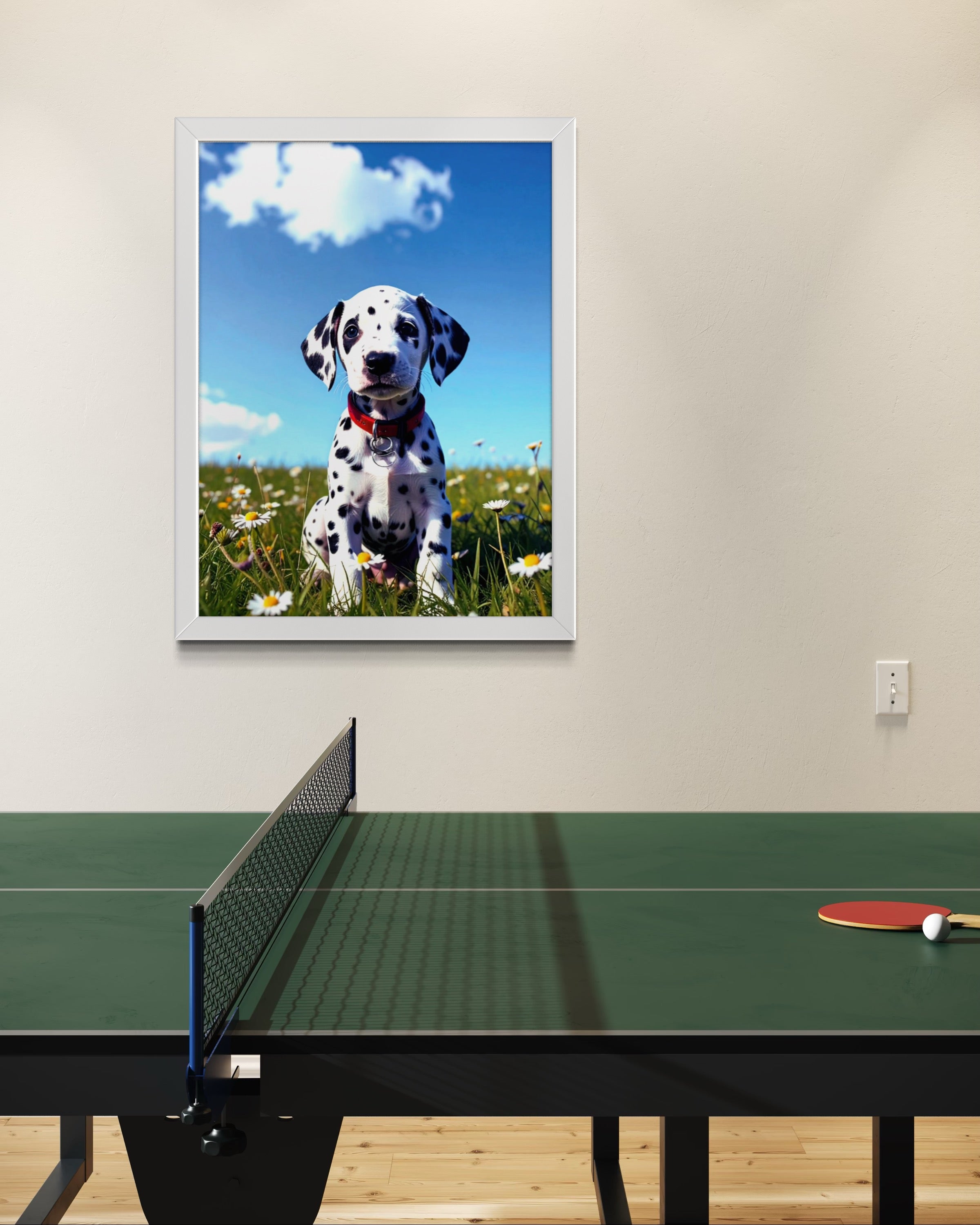 Dalmatian Puppy on a Sunny Day Museum Print
