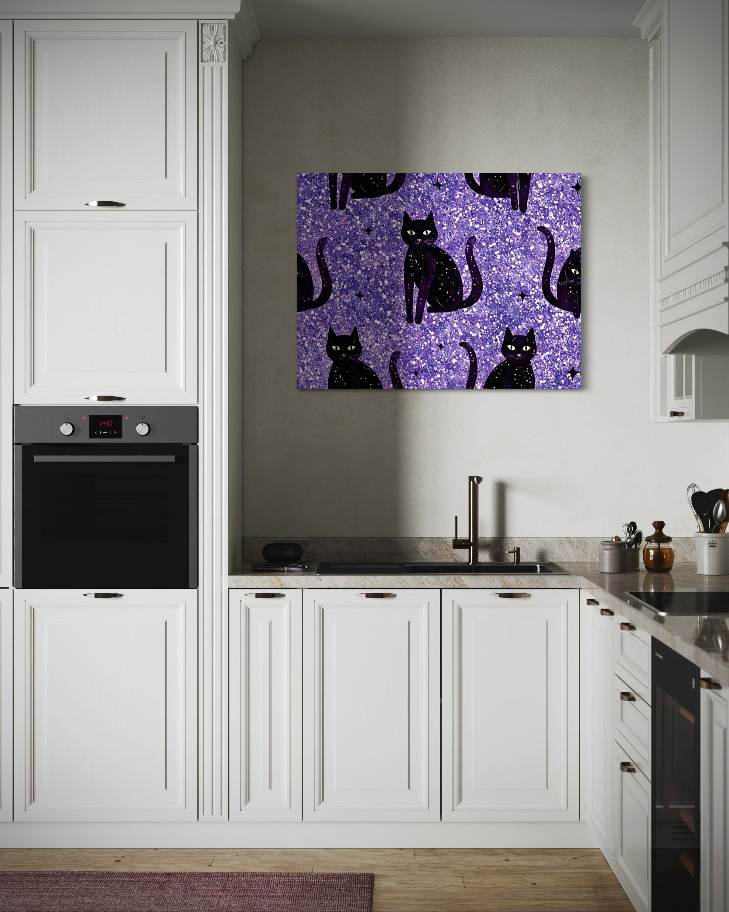 Sparkle Cat Pattern Print I