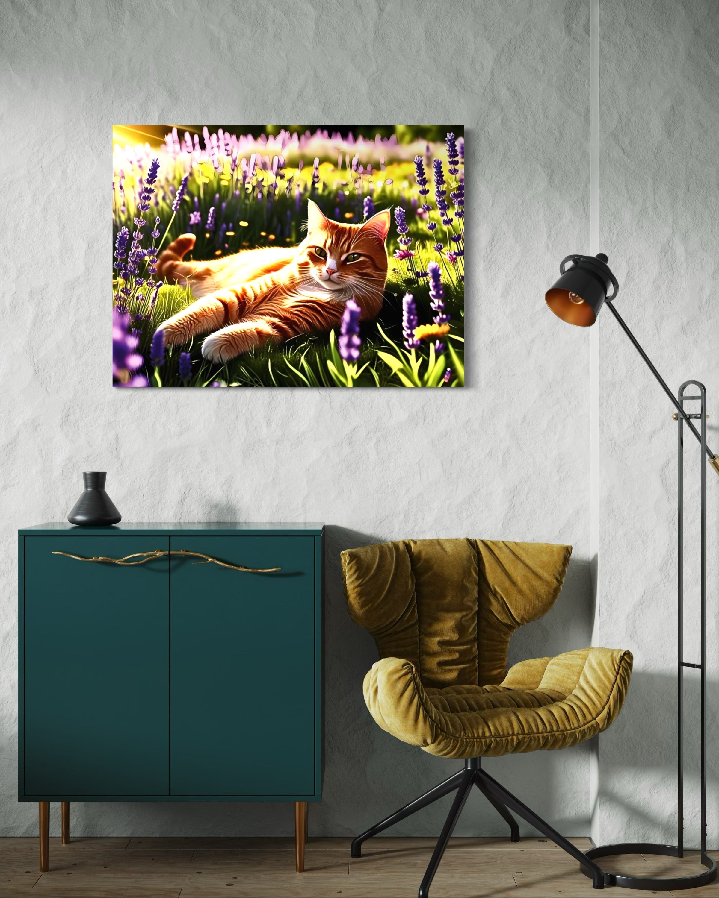 Sunning in the Meadow Museum Print