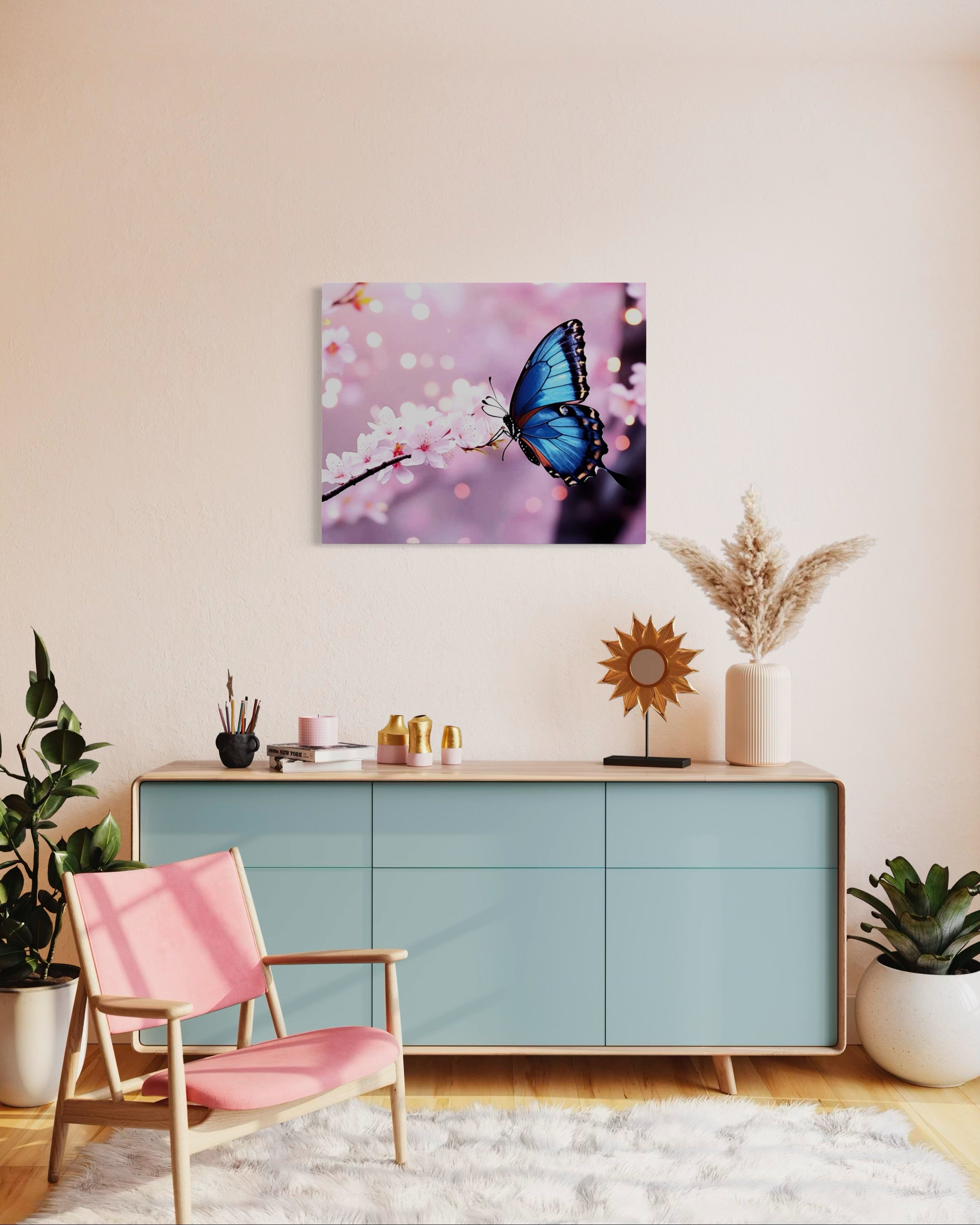 Butterfly Blossoms Museum Print