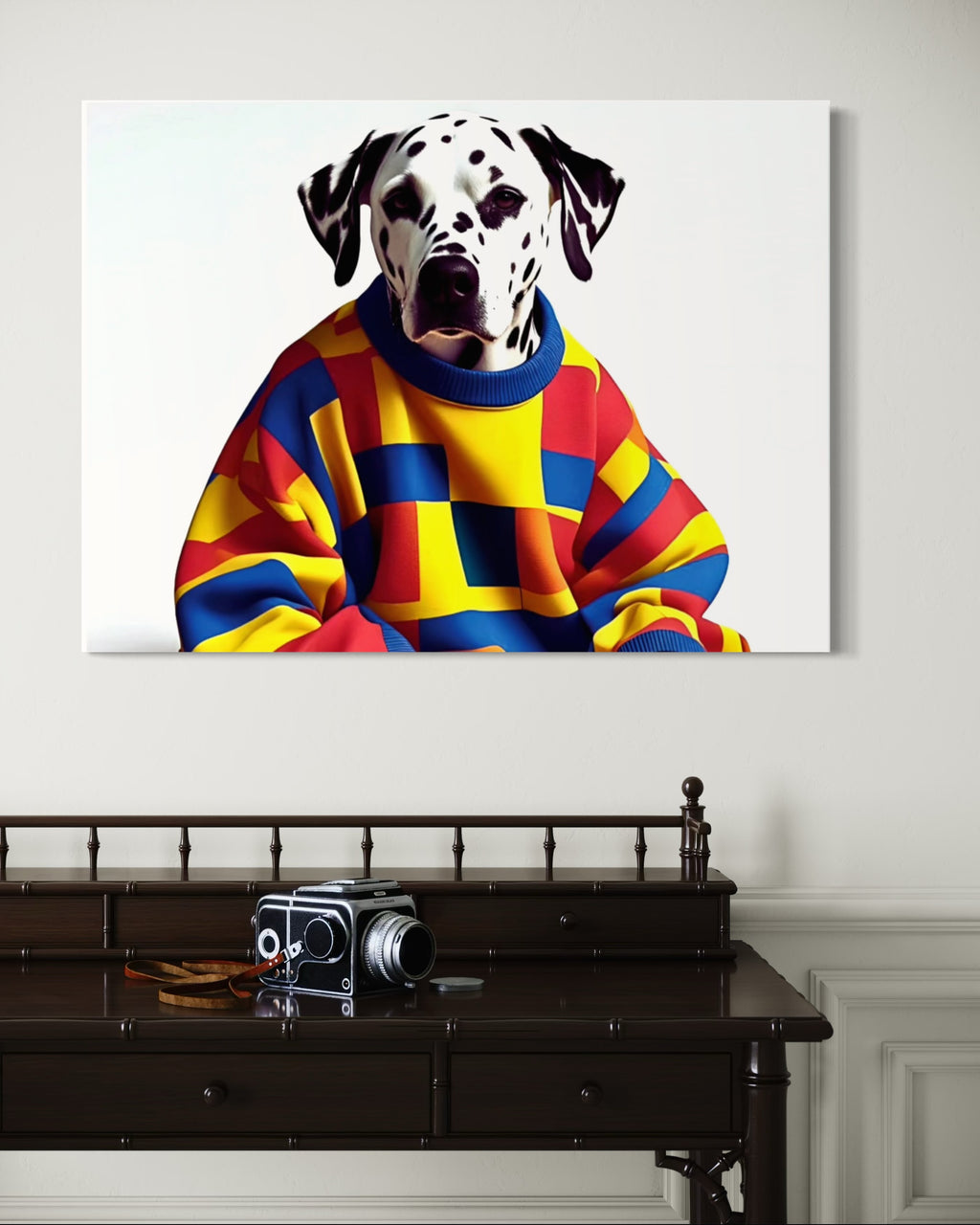 Dalmatian in a Vintage Sweater