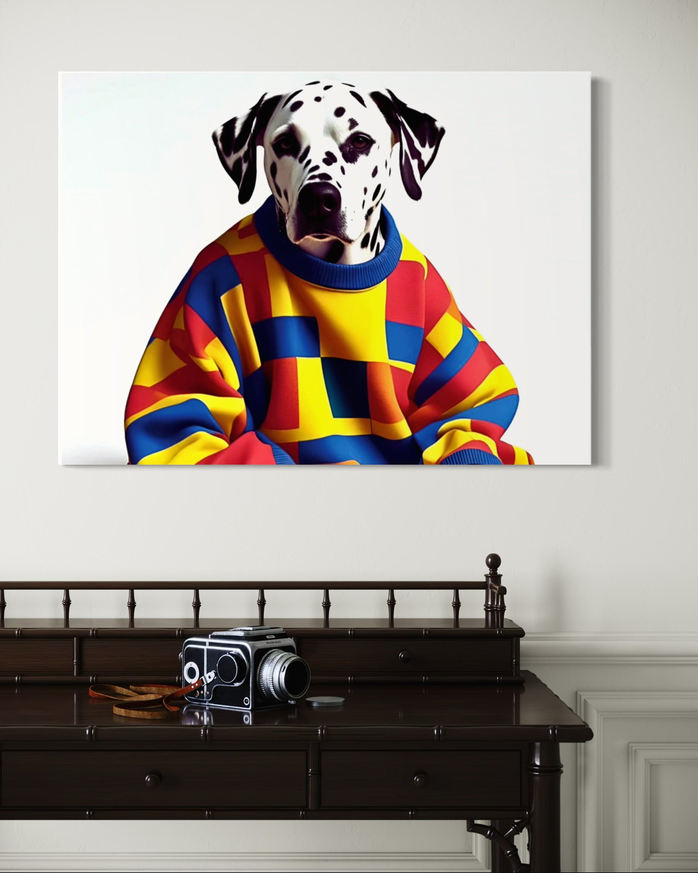 Dalmatian in a Vintage Sweater