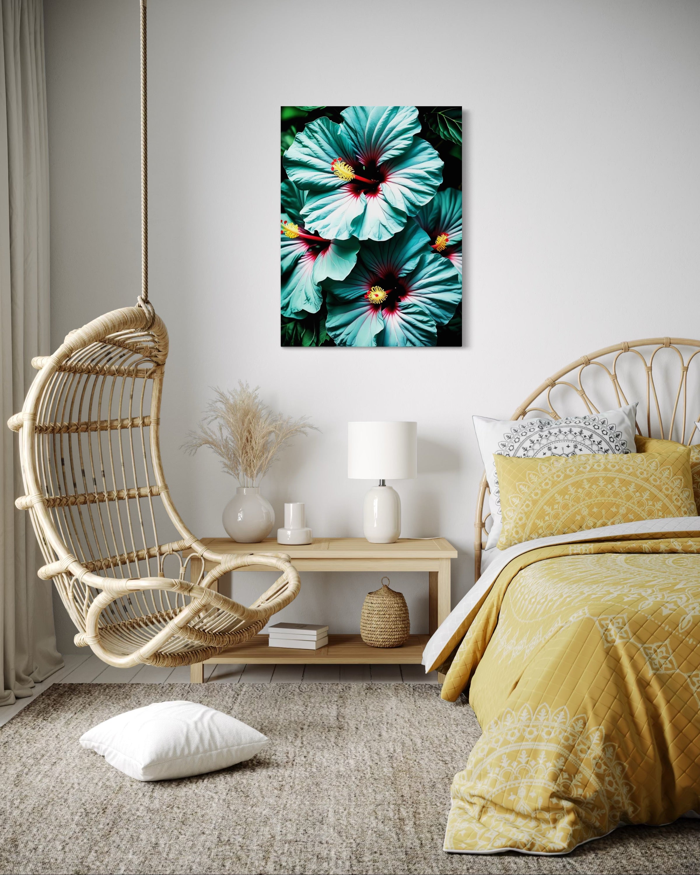 Hawaiian Blue Hibiscus Museum Print