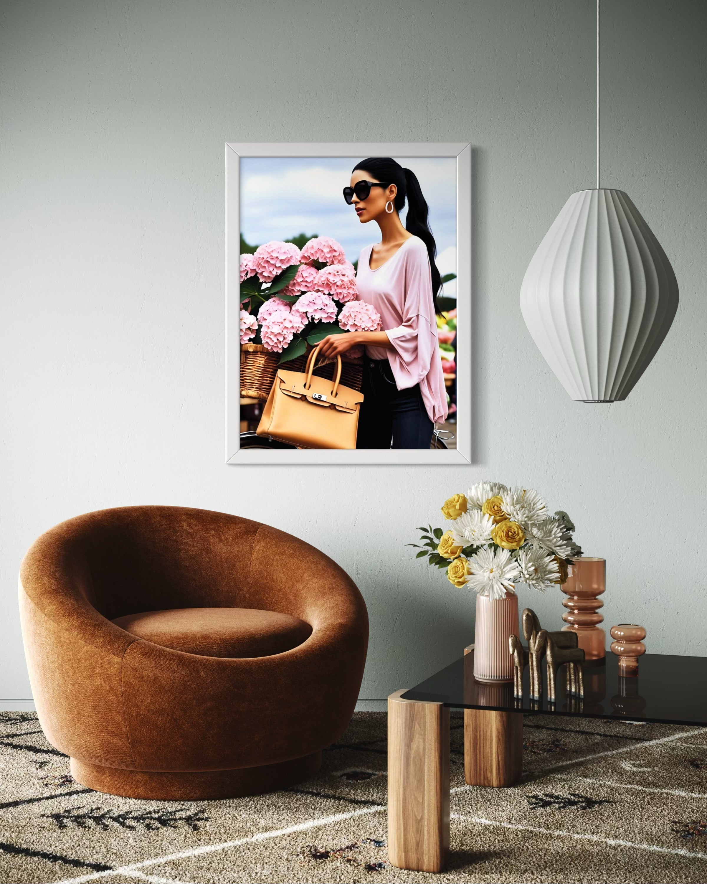 Farmer's Market Flowers Museum Print