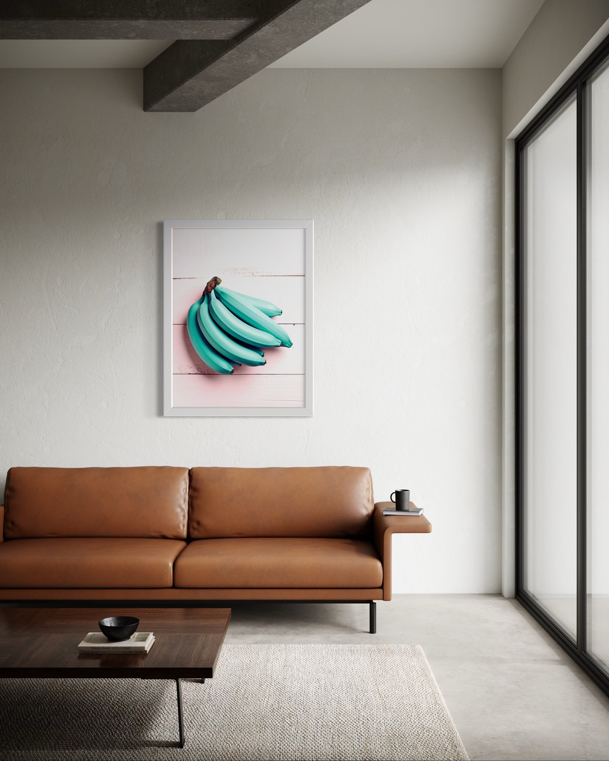 Blue Bananas Museum Print