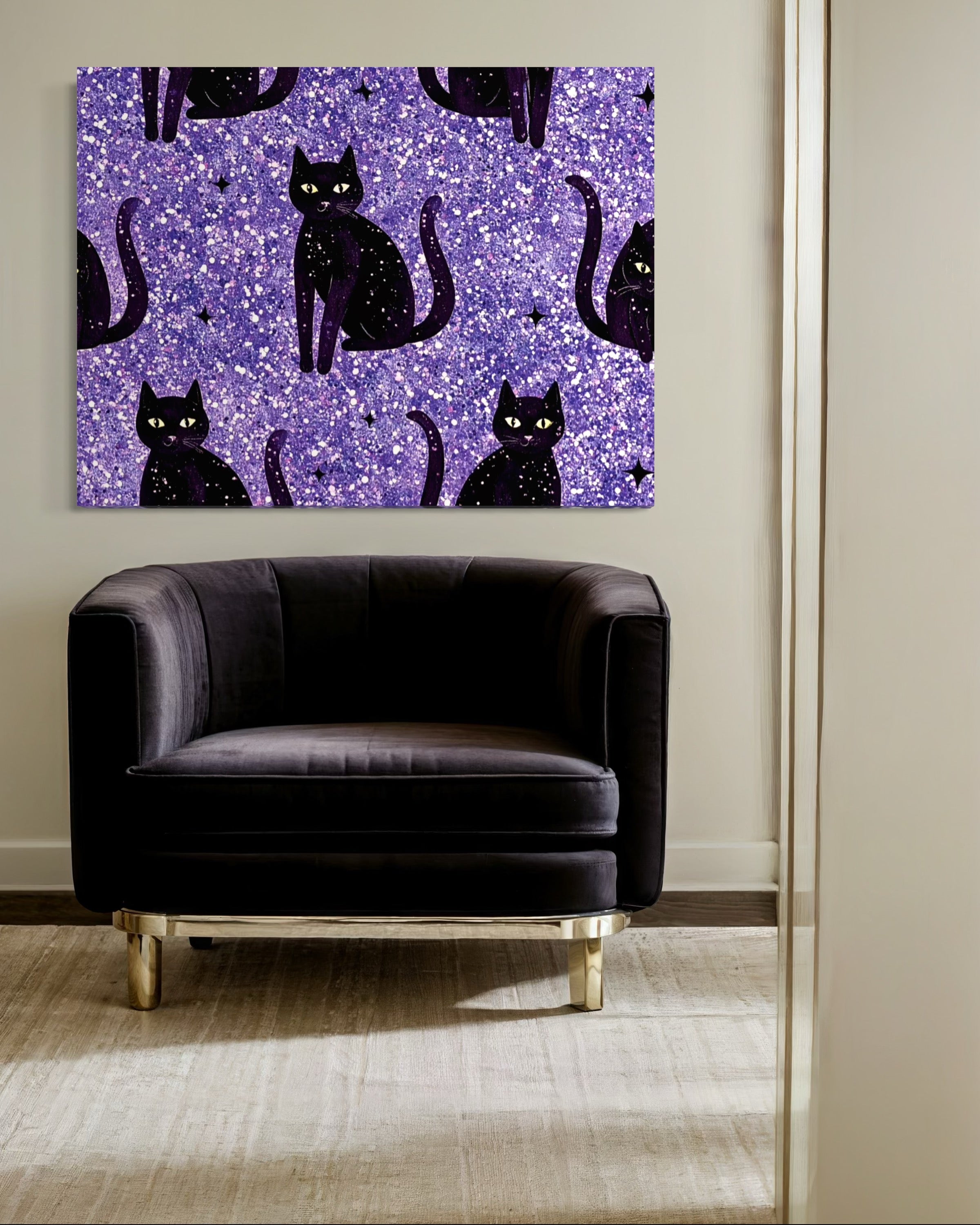 Sparkle Cat Pattern Print I