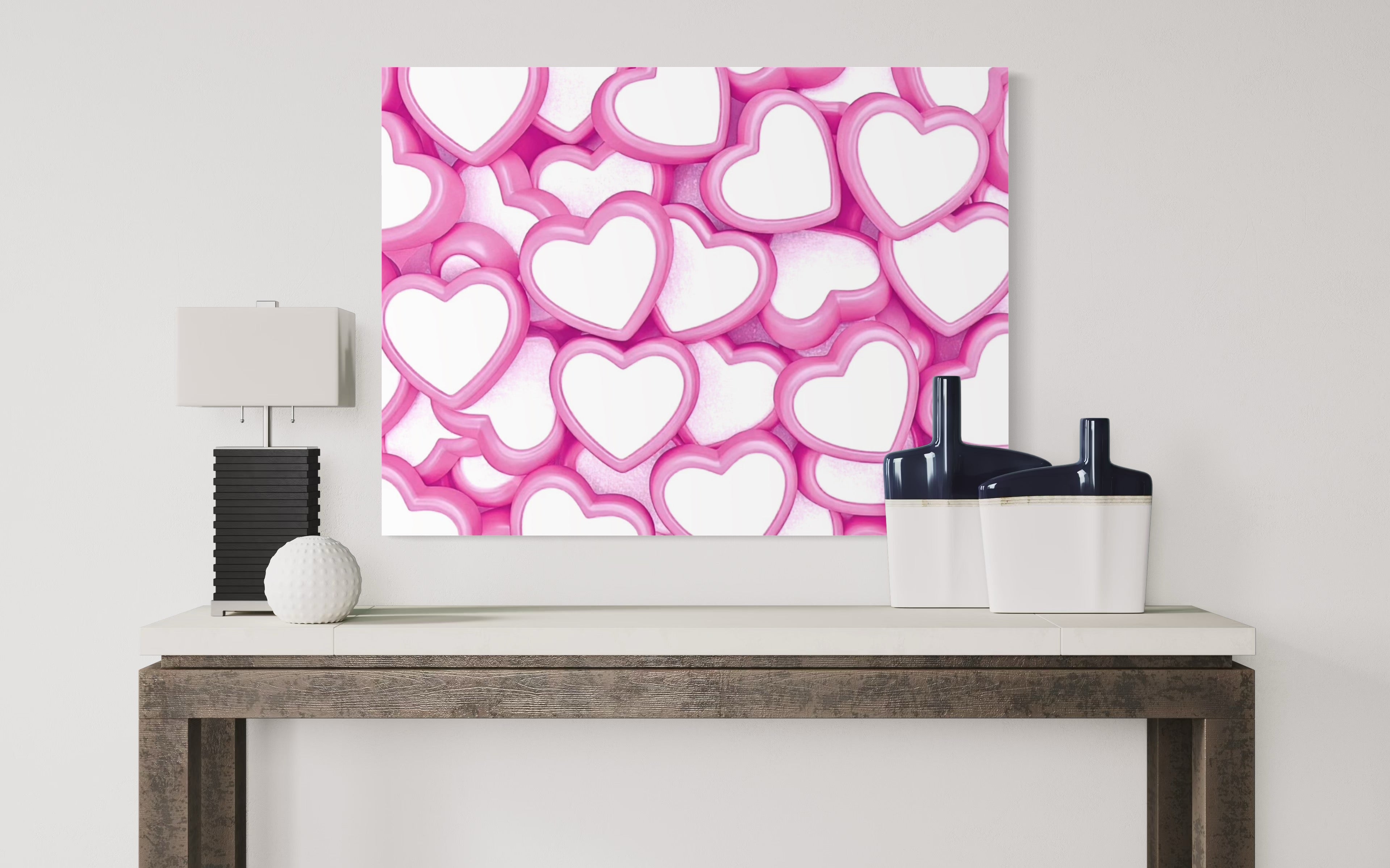 Candy Hearts Museum Print