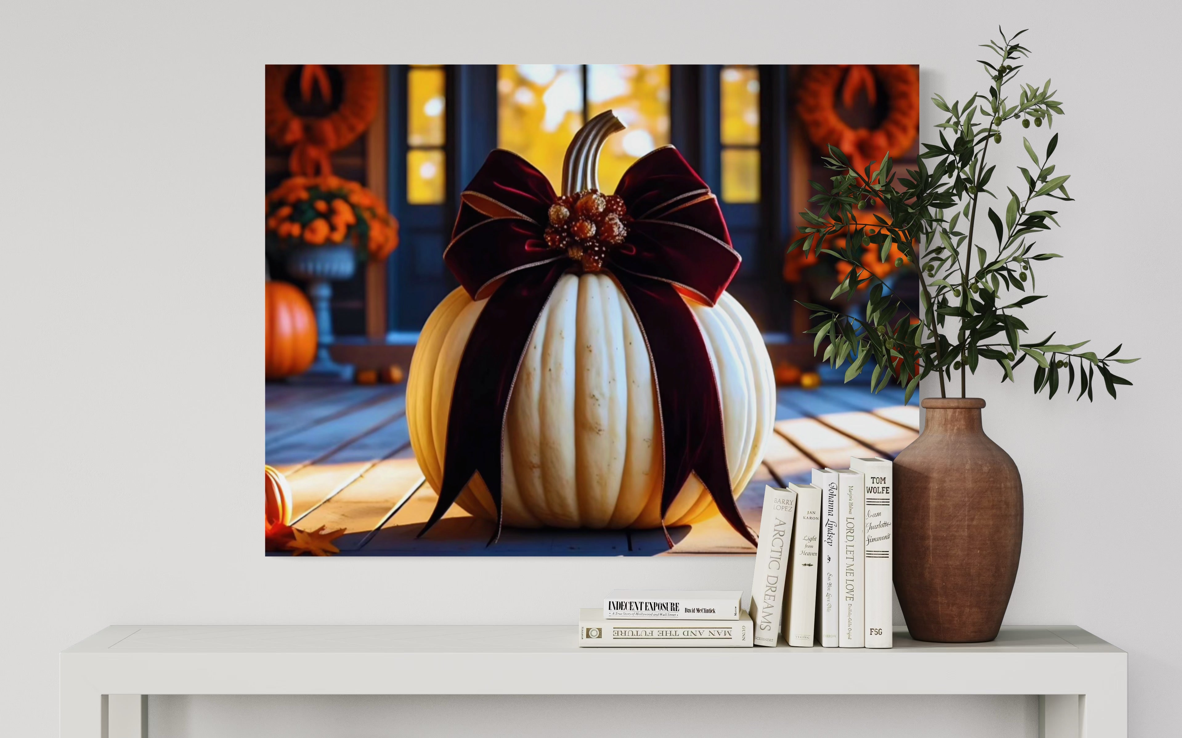 Thanksgiving Porch Pumpkin I