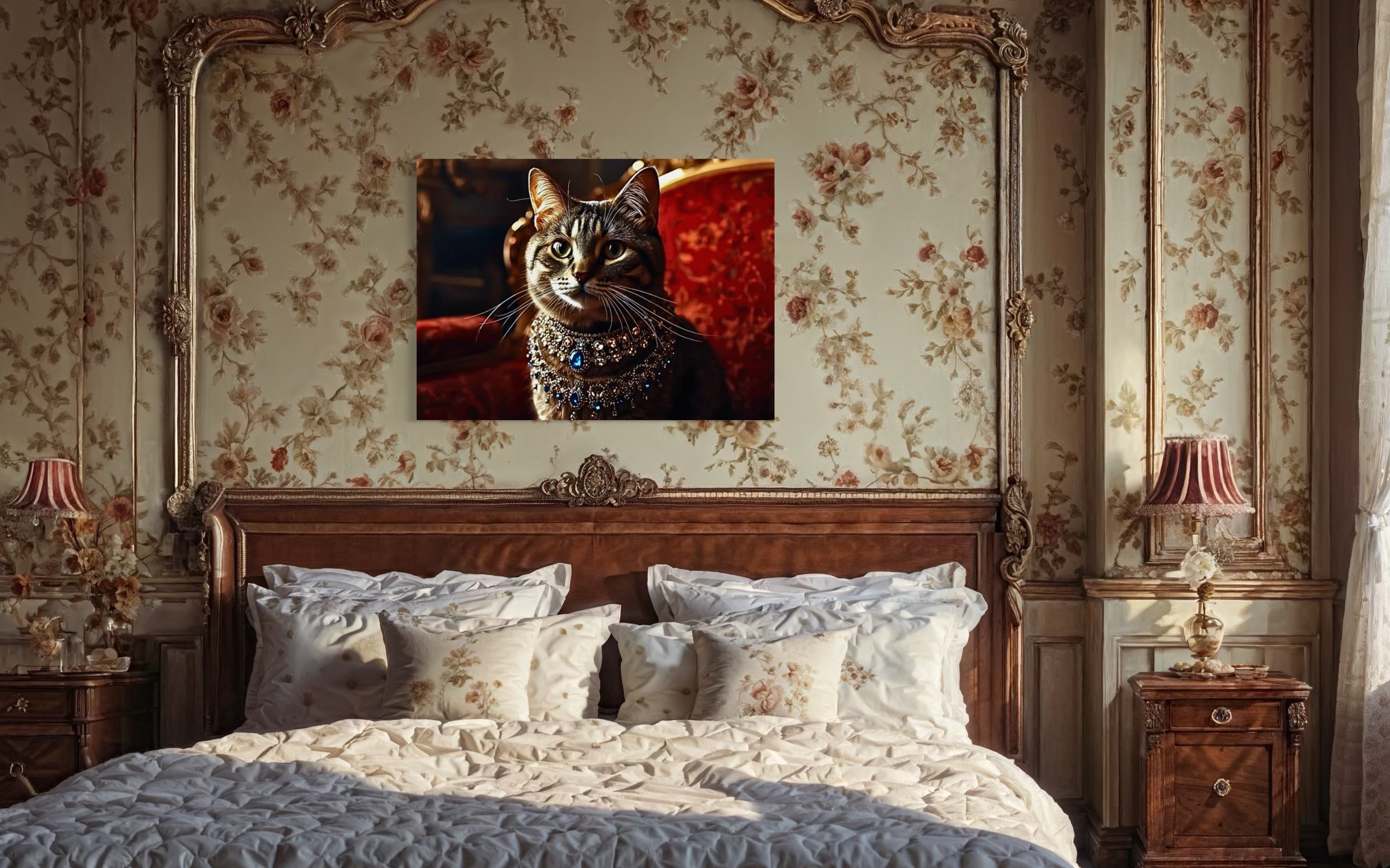 Victorian Royal Cat Portrait Museum Print