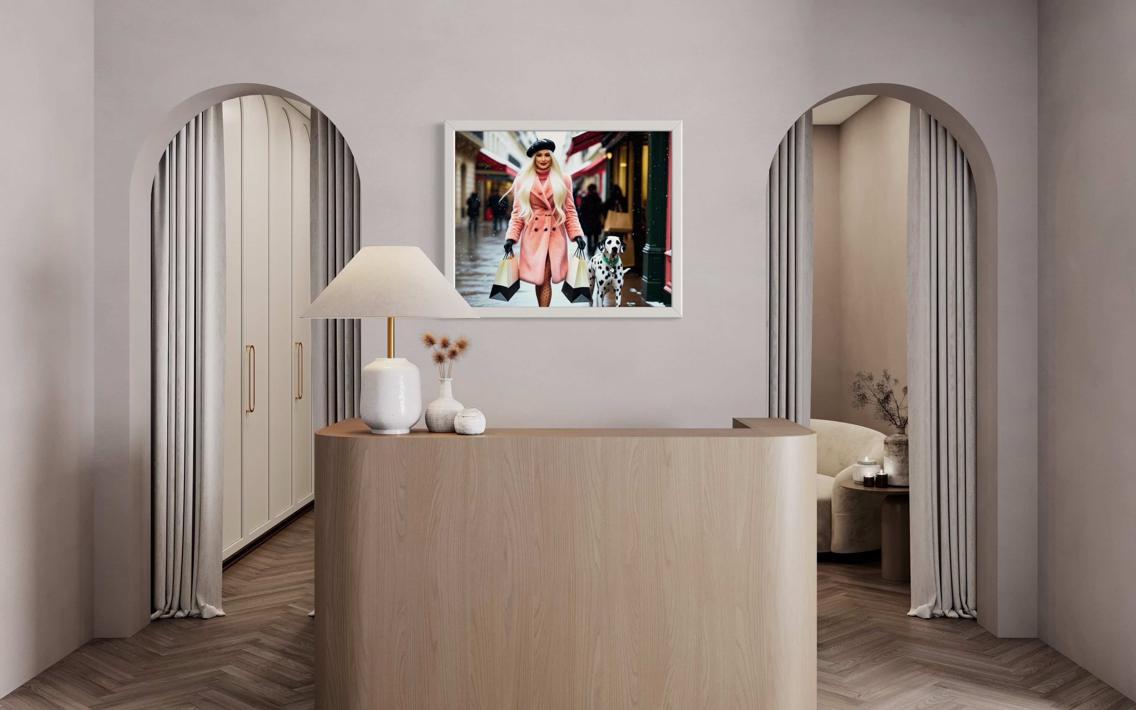 Shopping in Paris Museum Print