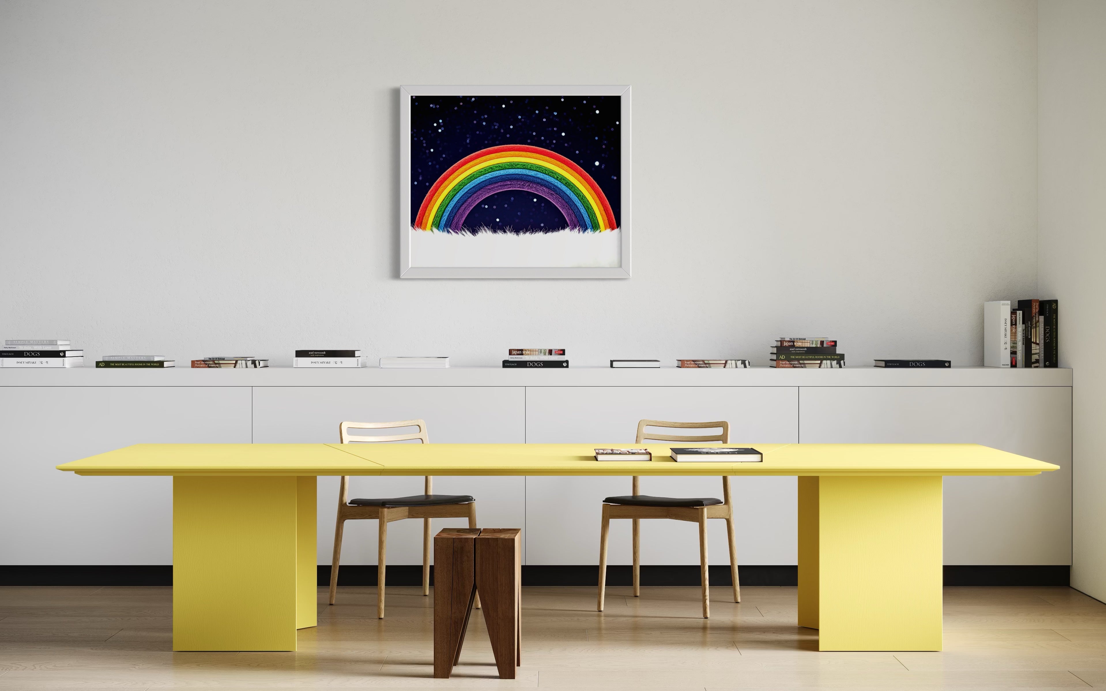 Furry Rainbow Museum Print