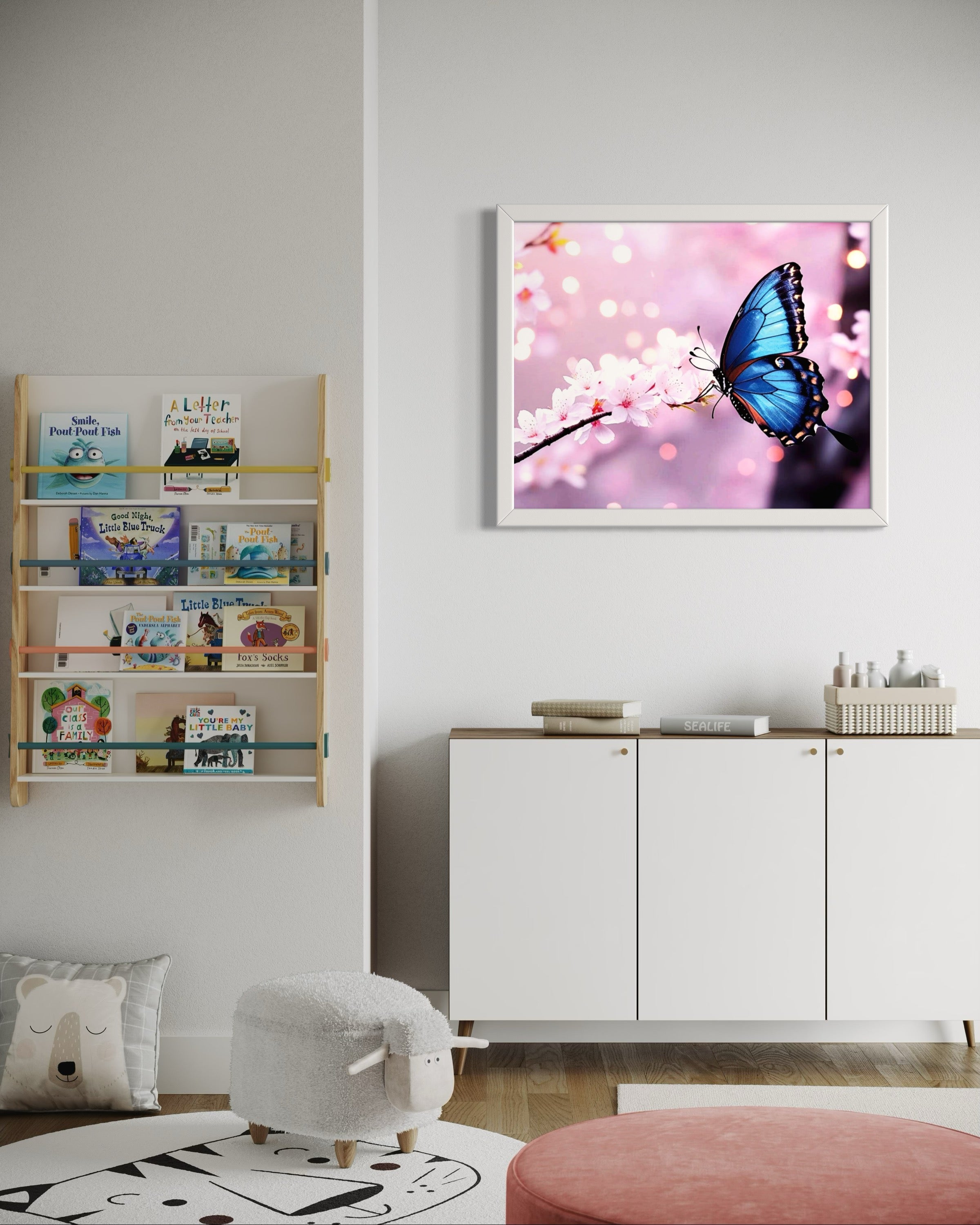 Butterfly Blossoms Museum Print
